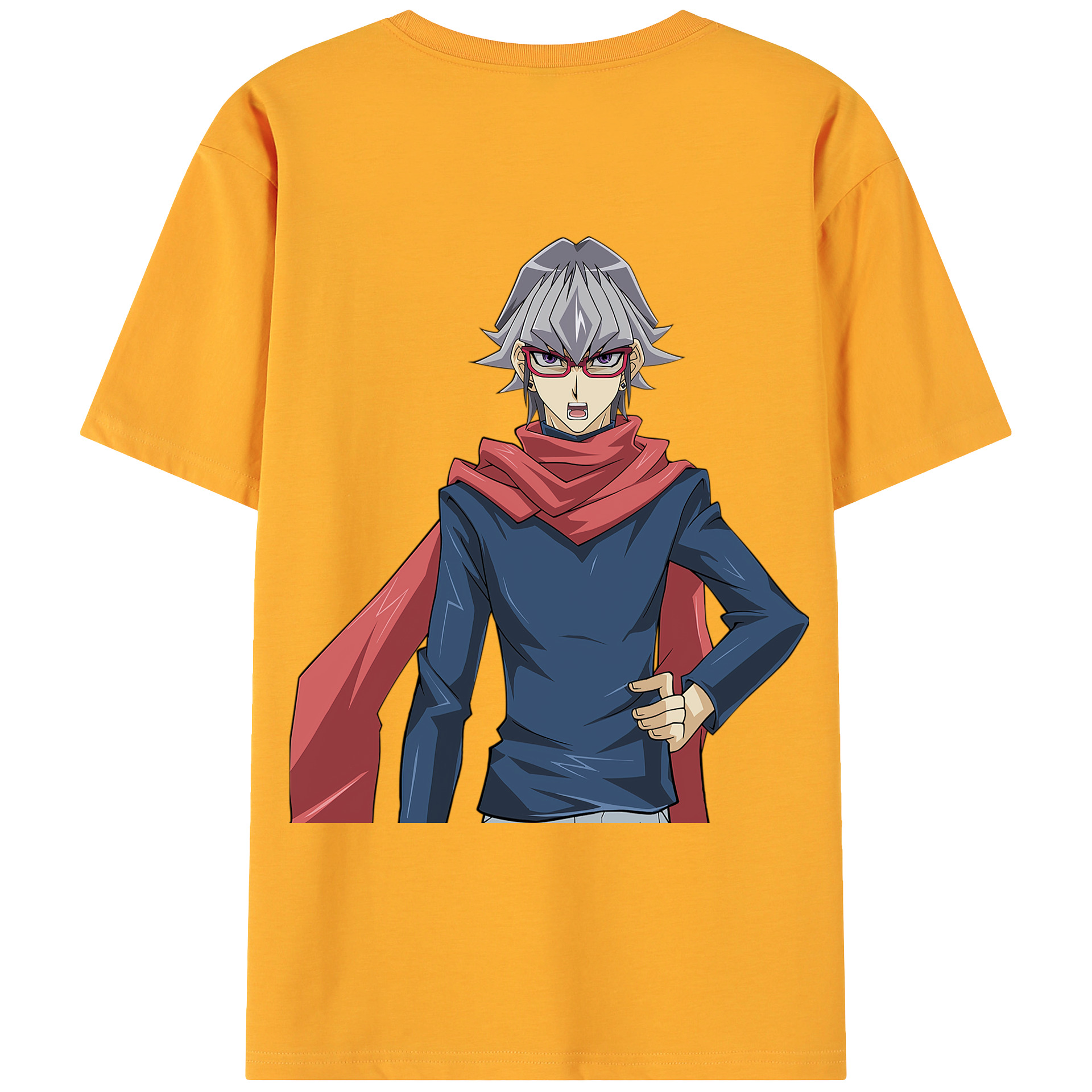 （画像用） 遊☆戯☆王 Yu-Gi-Oh! 綿100％ メンズ半袖Tシャツ（バックプリント） 通気性