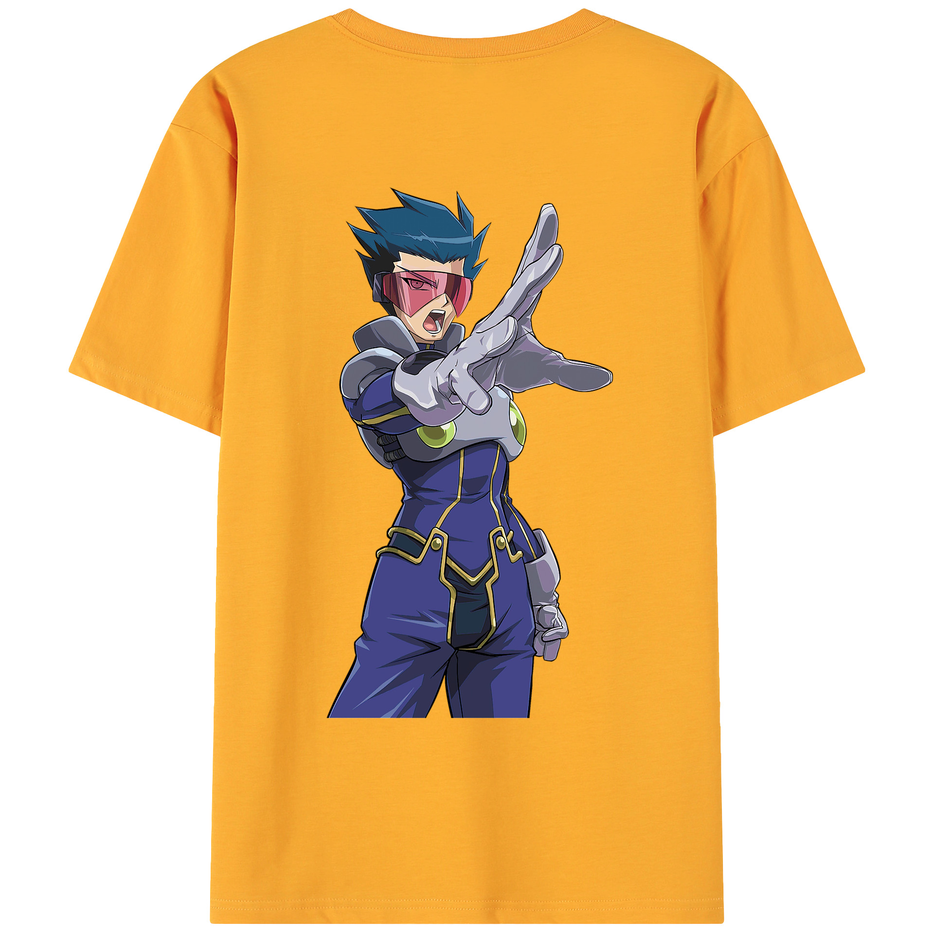 （画像用） 遊☆戯☆王 Yu-Gi-Oh! 綿100％ メンズ半袖Tシャツ（バックプリント） 通気性