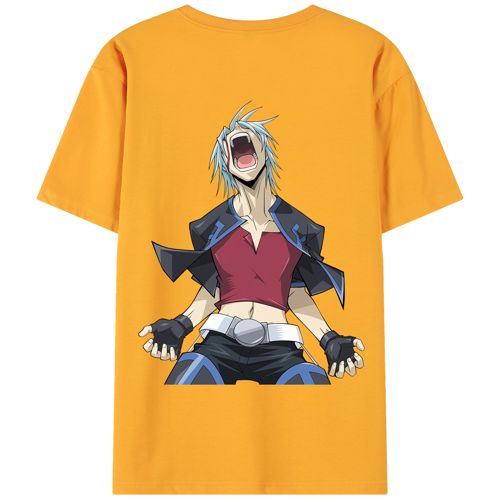 （画像用） 遊☆戯☆王 Yu-Gi-Oh! 綿100％ メンズ半袖Tシャツ（バックプリント） 通気性