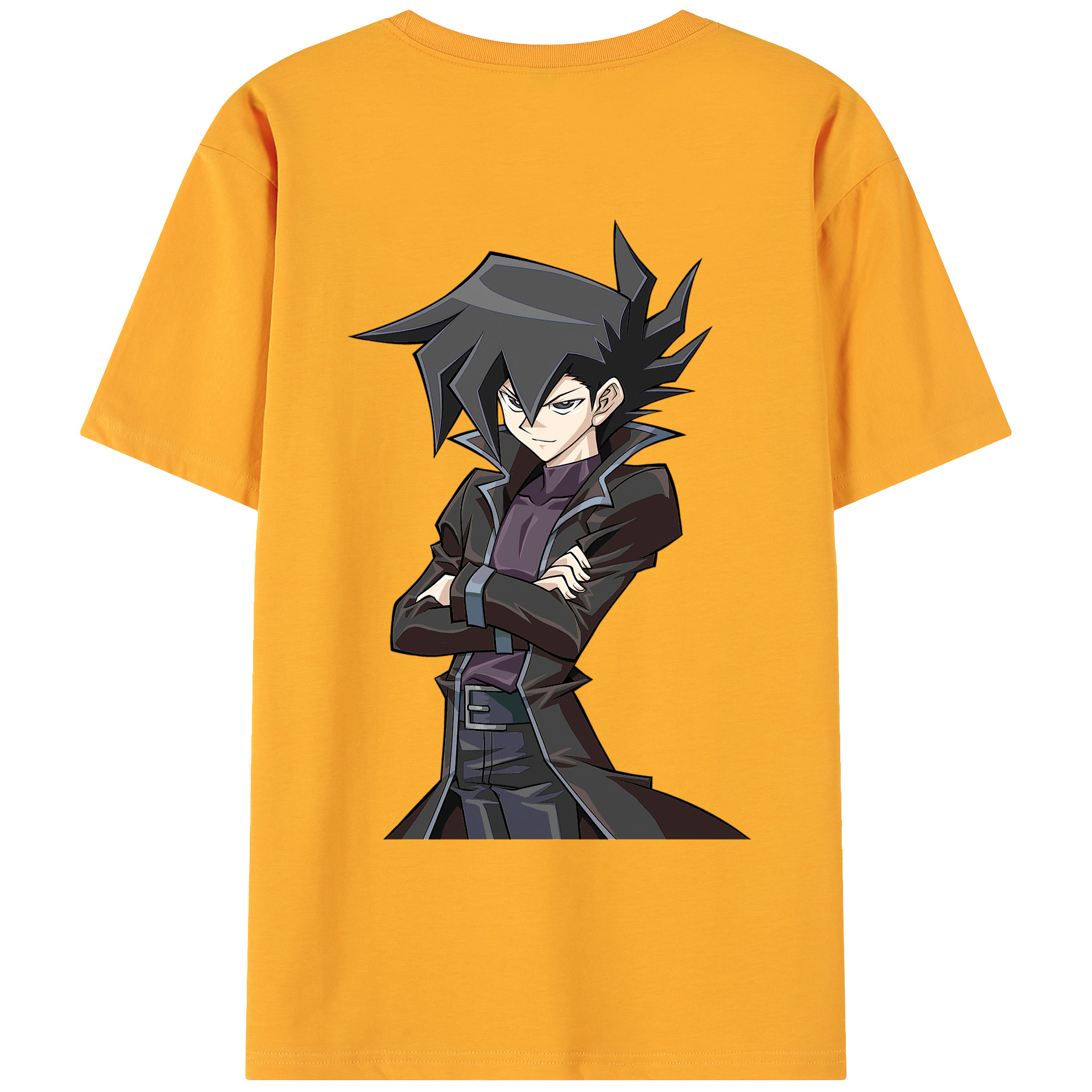 （画像用） 遊☆戯☆王 Yu-Gi-Oh! 綿100％ メンズ半袖Tシャツ（バックプリント） 通気性