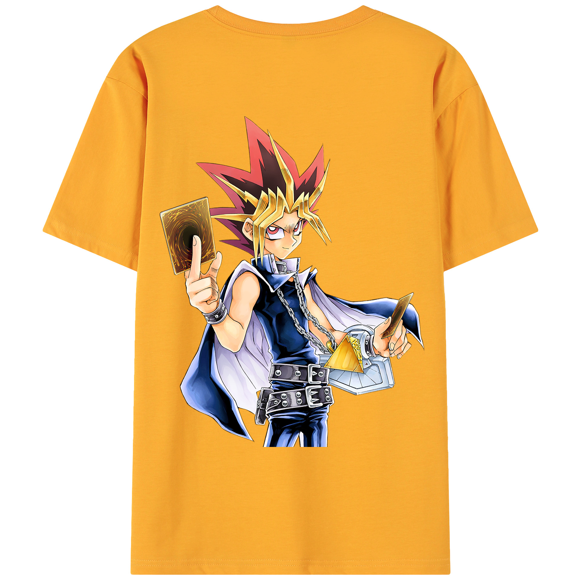（画像用） 遊☆戯☆王 Yu-Gi-Oh! 綿100％ メンズ半袖Tシャツ（バックプリント） 通気性