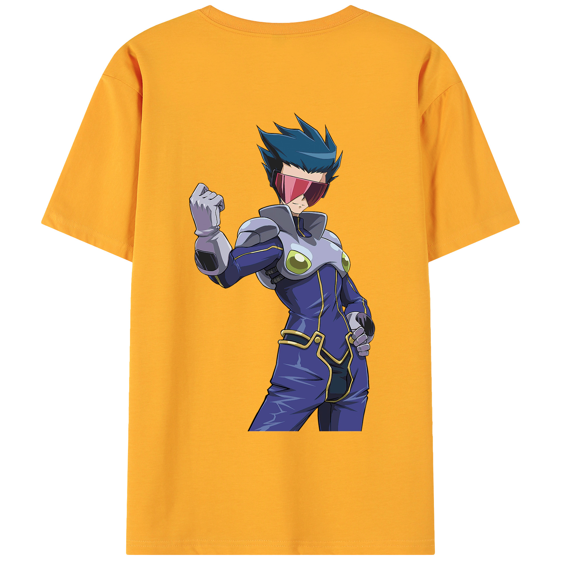 （画像用） 遊☆戯☆王 Yu-Gi-Oh! 綿100％ メンズ半袖Tシャツ（バックプリント） 通気性