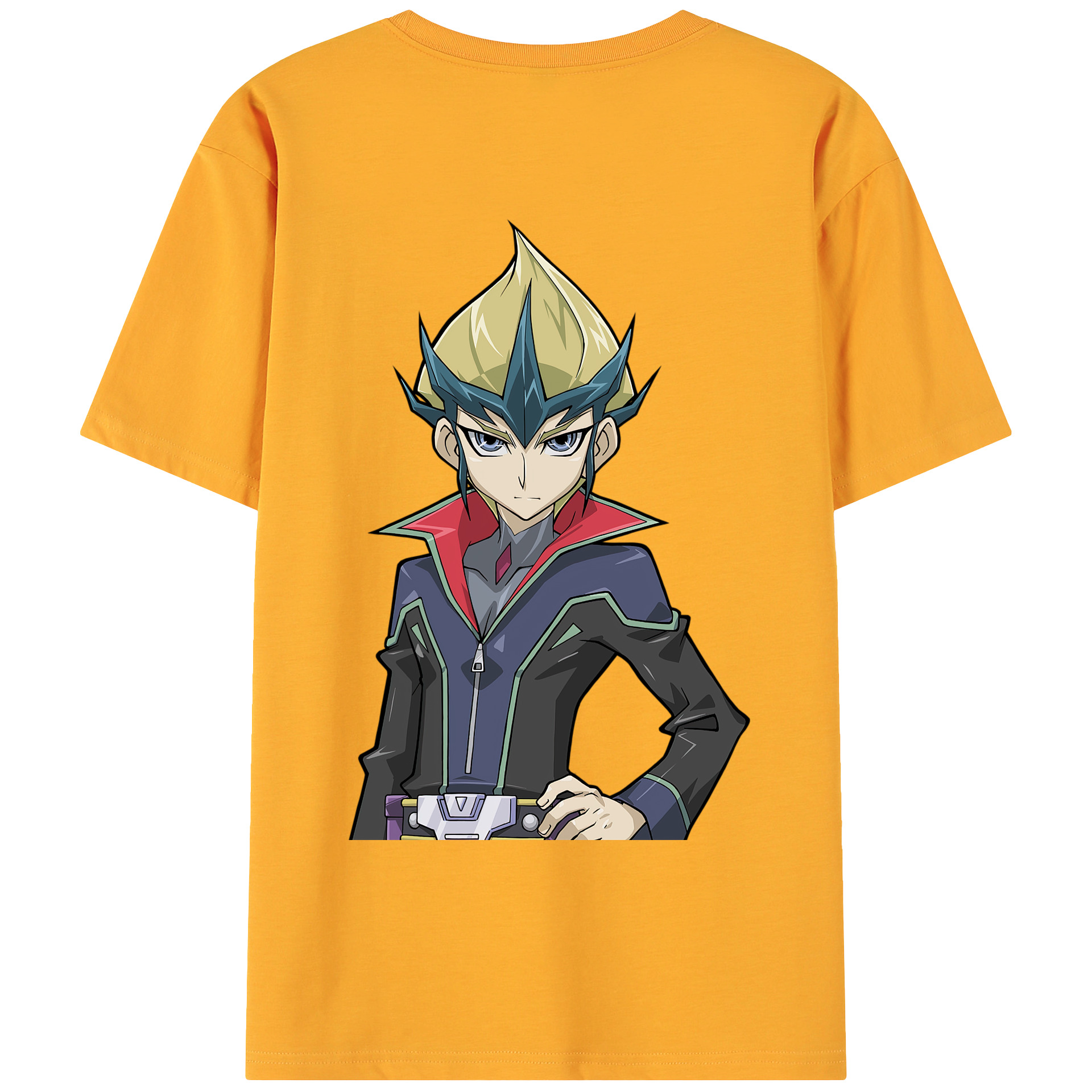 （画像用） 遊☆戯☆王 Yu-Gi-Oh! 綿100％ メンズ半袖Tシャツ（バックプリント） 通気性