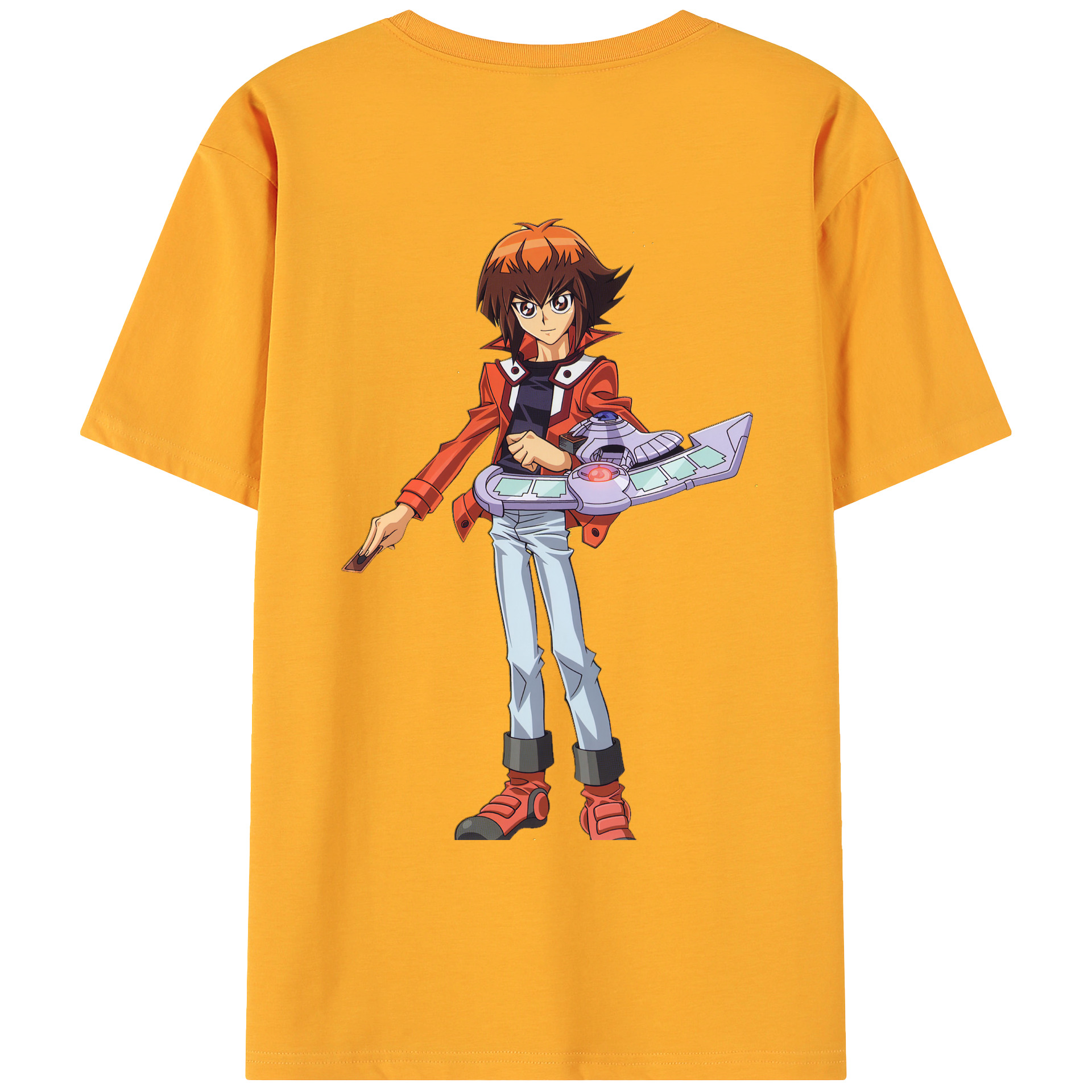 （画像用） 遊☆戯☆王 Yu-Gi-Oh! 綿100％ メンズ半袖Tシャツ（バックプリント） 通気性