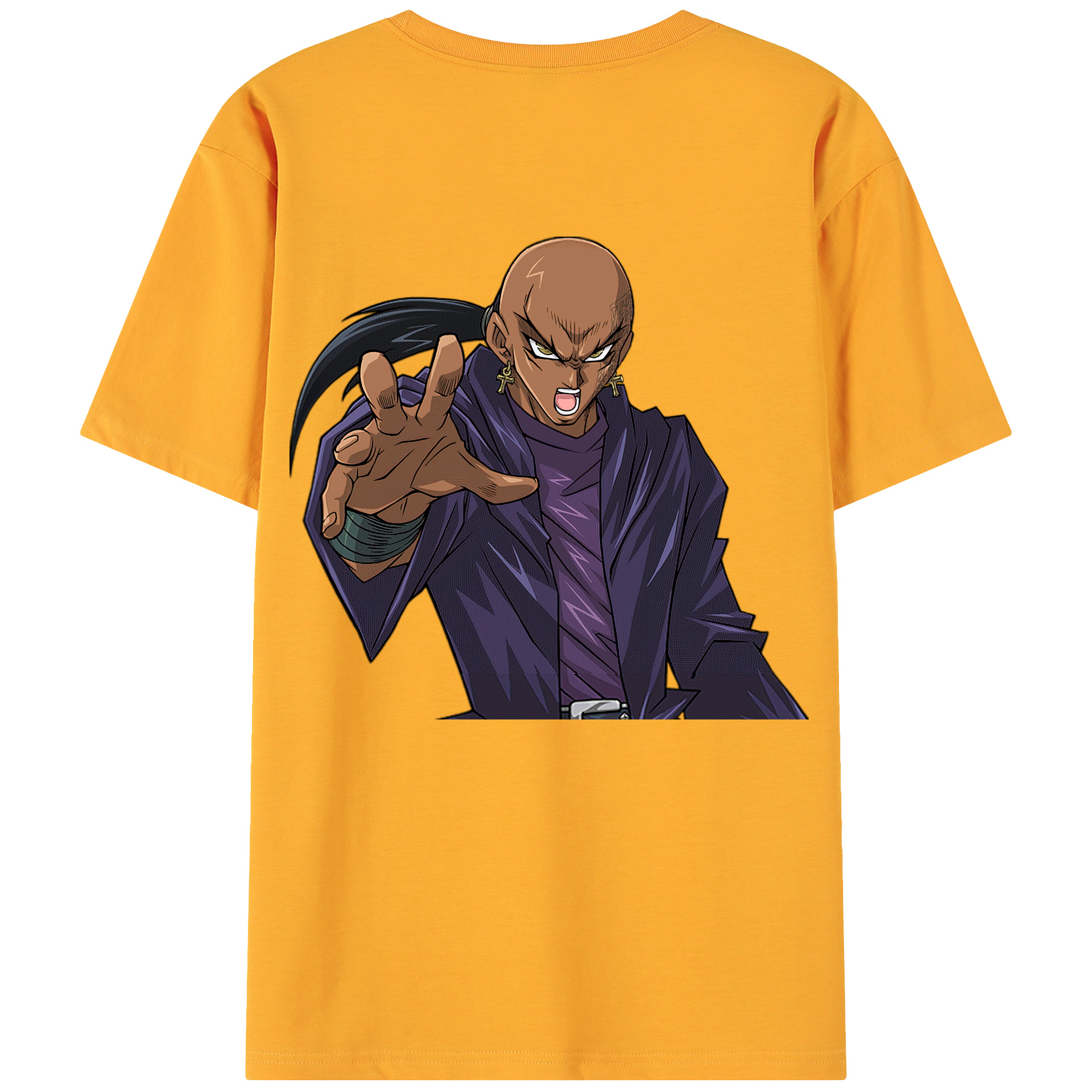 （画像用） 遊☆戯☆王 Yu-Gi-Oh! 綿100％ メンズ半袖Tシャツ（バックプリント） 通気性