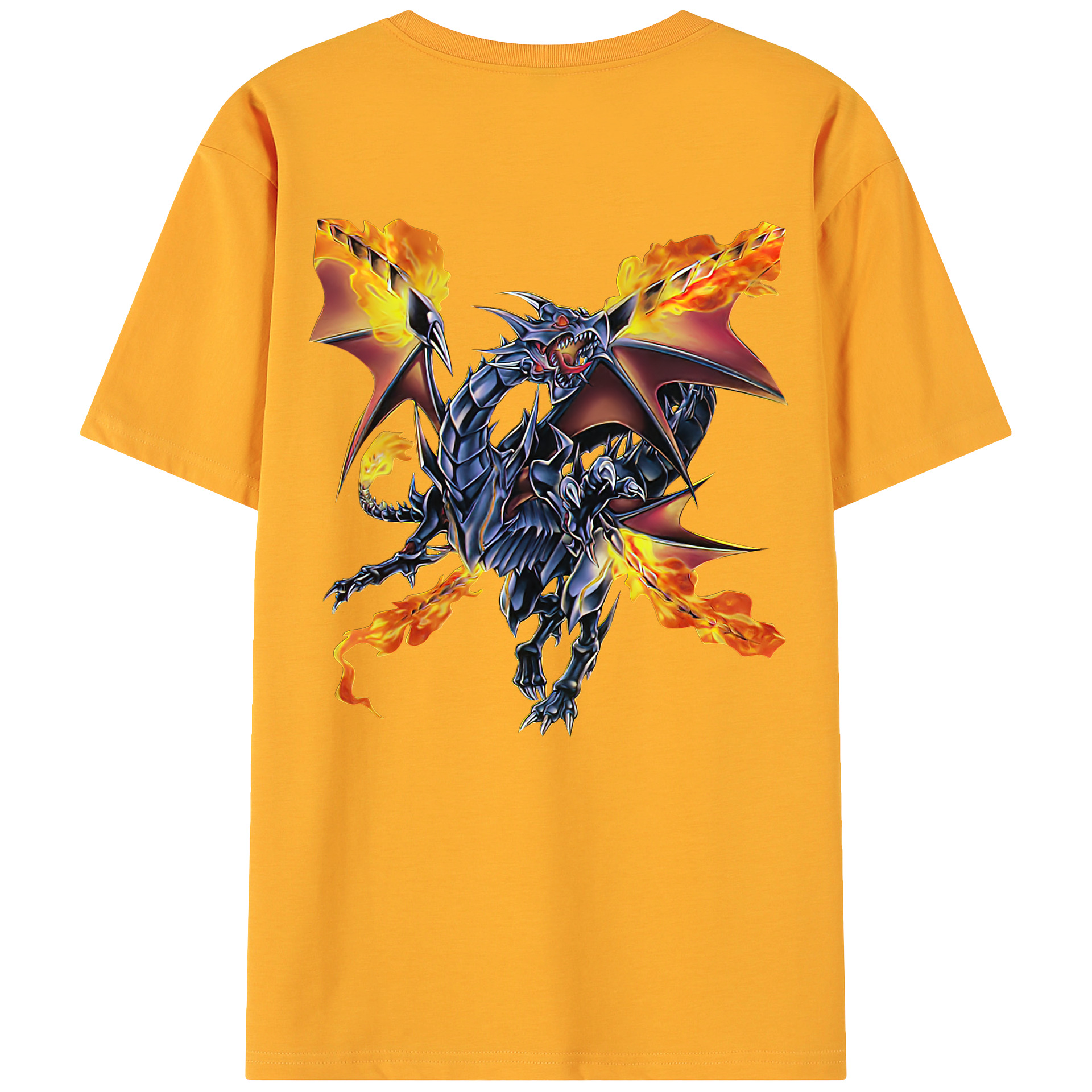 （画像用） 遊☆戯☆王 Yu-Gi-Oh! 綿100％ メンズ半袖Tシャツ（バックプリント） 通気性