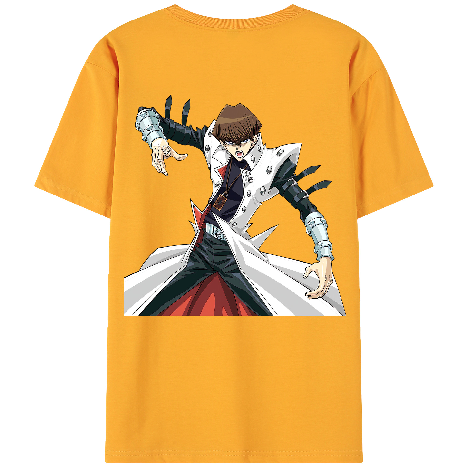 （画像用） 遊☆戯☆王 Yu-Gi-Oh! 綿100％ メンズ半袖Tシャツ（バックプリント） 通気性