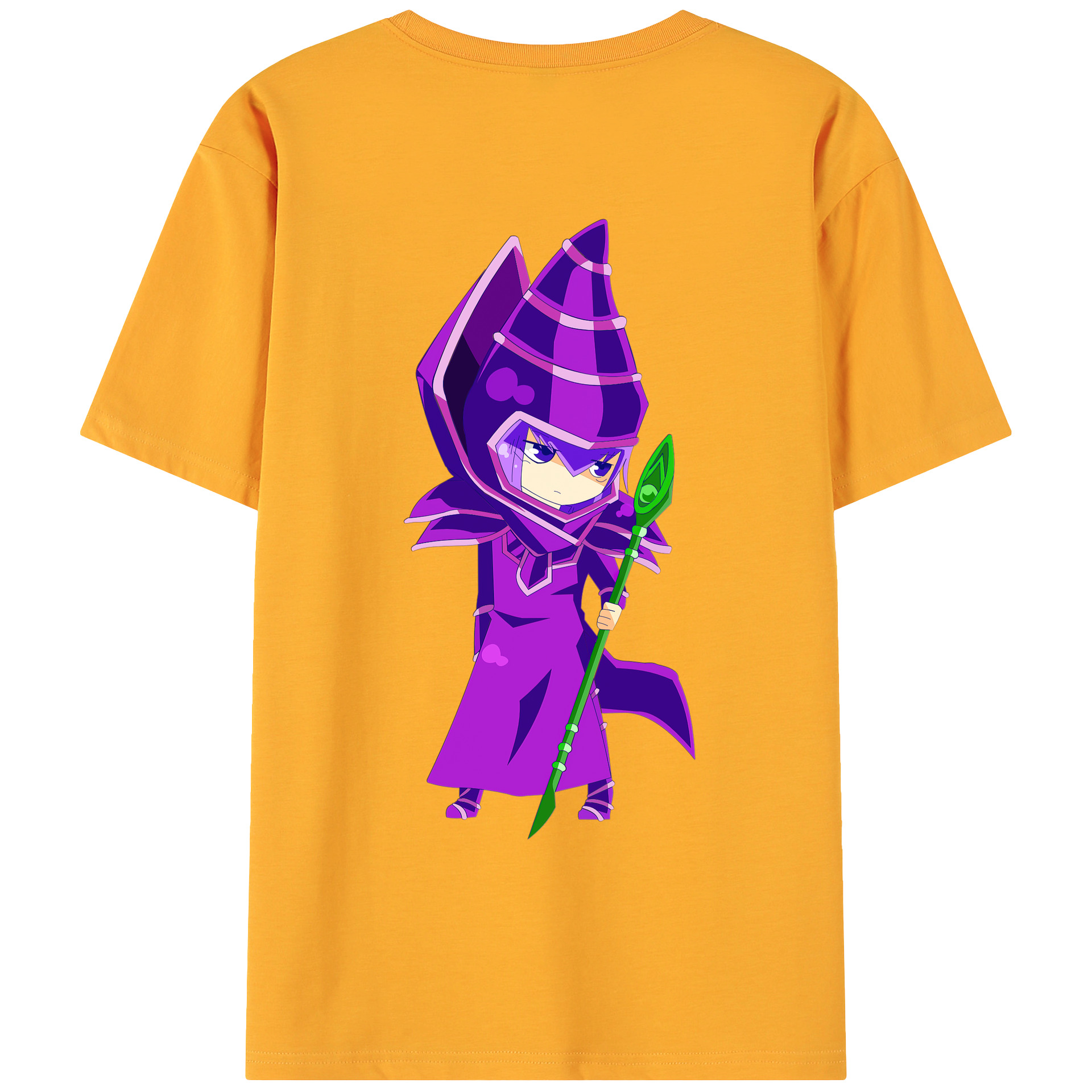 （画像用） 遊☆戯☆王 Yu-Gi-Oh! 綿100％ メンズ半袖Tシャツ（バックプリント） 通気性