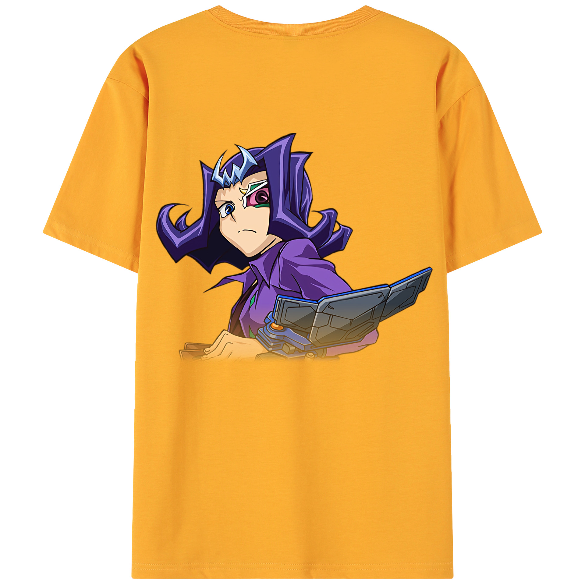 （画像用） 遊☆戯☆王 Yu-Gi-Oh! 綿100％ メンズ半袖Tシャツ（バックプリント） 通気性