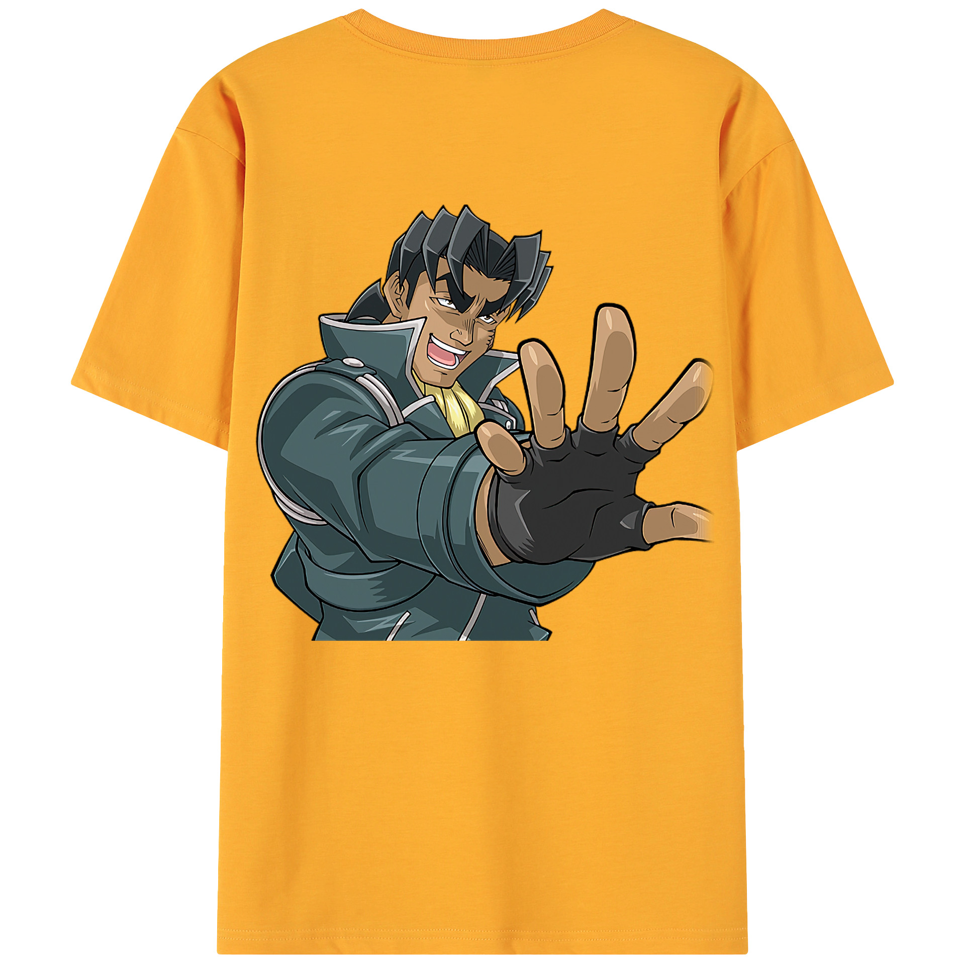（画像用） 遊☆戯☆王 Yu-Gi-Oh! 綿100％ メンズ半袖Tシャツ（バックプリント） 通気性