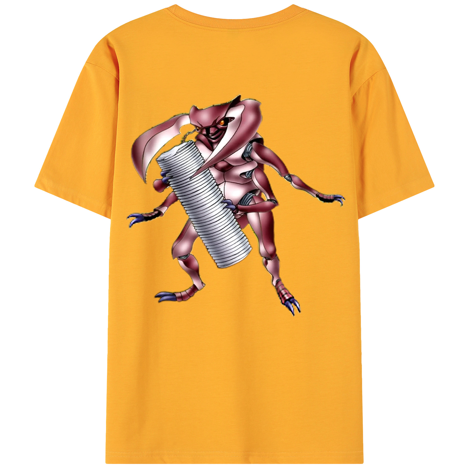 （画像用） 遊☆戯☆王 Yu-Gi-Oh! 綿100％ メンズ半袖Tシャツ（バックプリント） 通気性