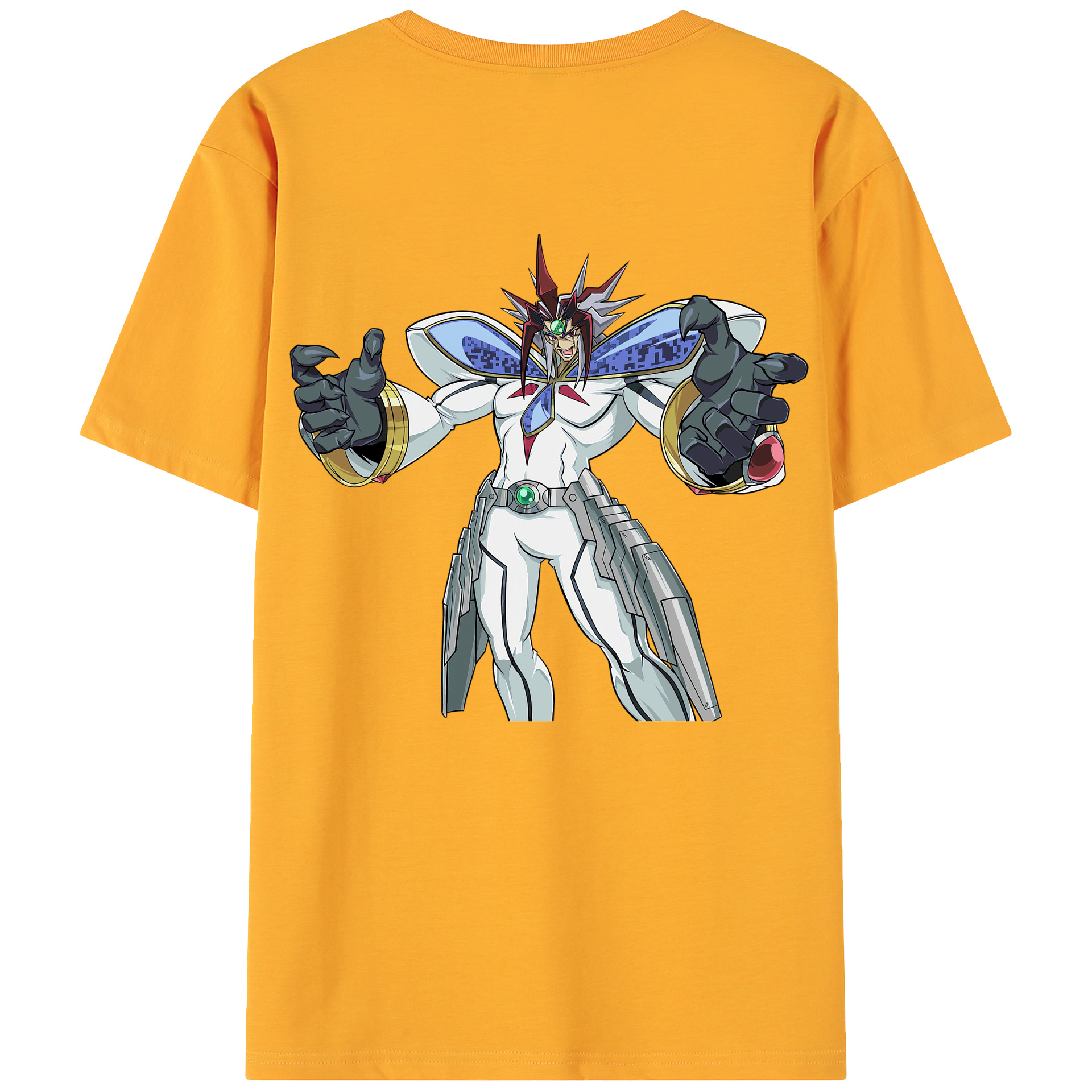 （画像用） 遊☆戯☆王 Yu-Gi-Oh! 綿100％ メンズ半袖Tシャツ（バックプリント） 通気性