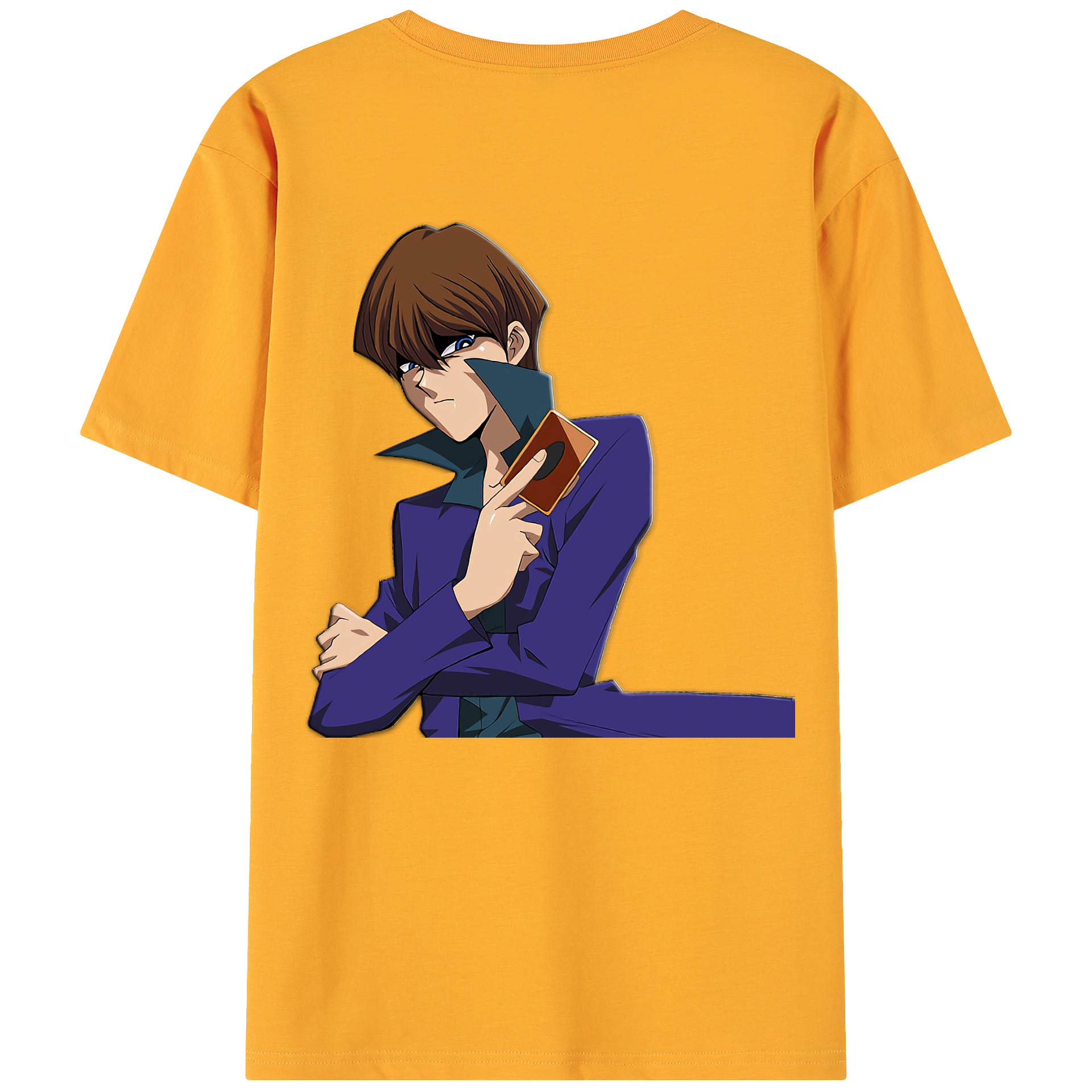 （画像用） 遊☆戯☆王 Yu-Gi-Oh! 綿100％ メンズ半袖Tシャツ（バックプリント） 通気性