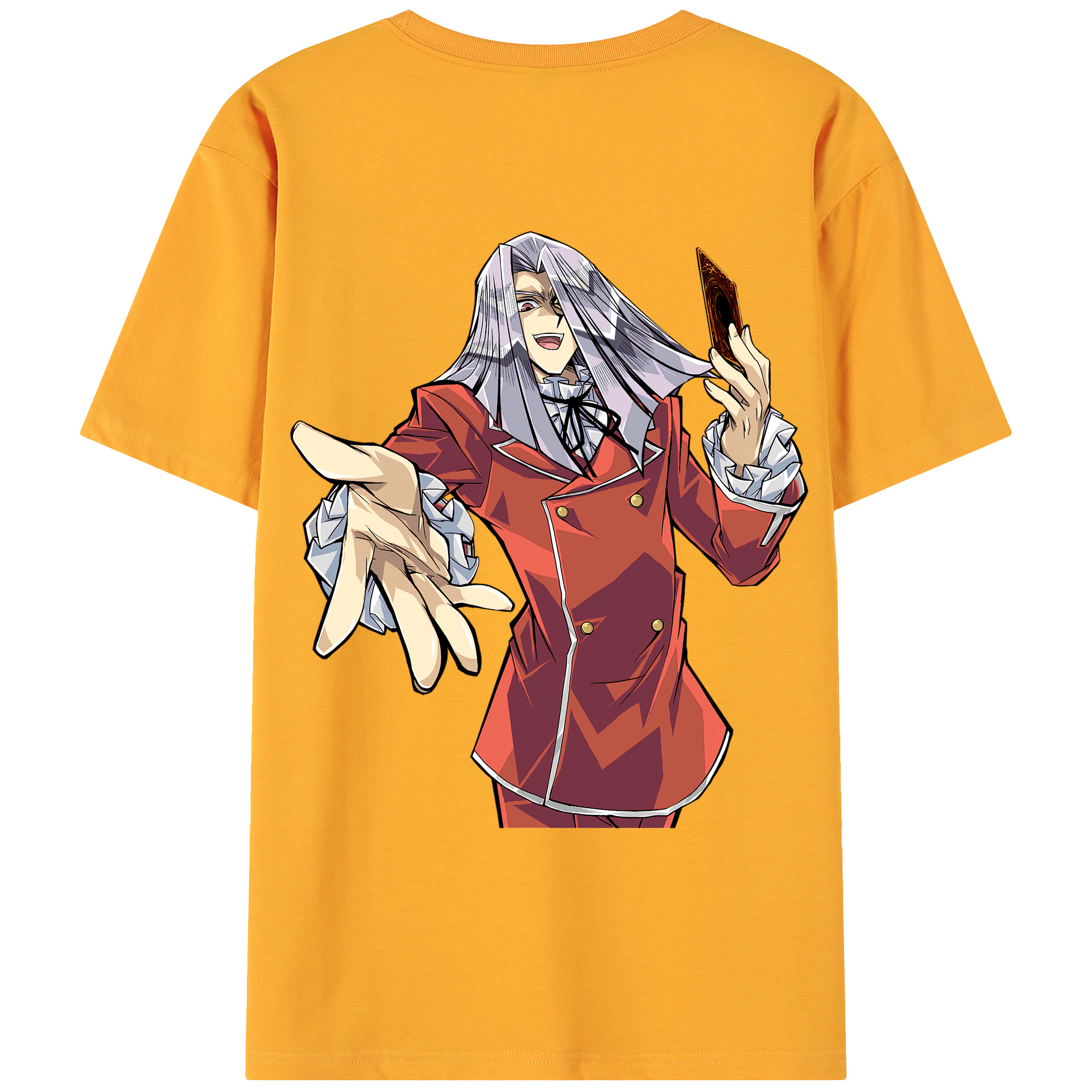 （画像用） 遊☆戯☆王 Yu-Gi-Oh! 綿100％ メンズ半袖Tシャツ（バックプリント） 通気性