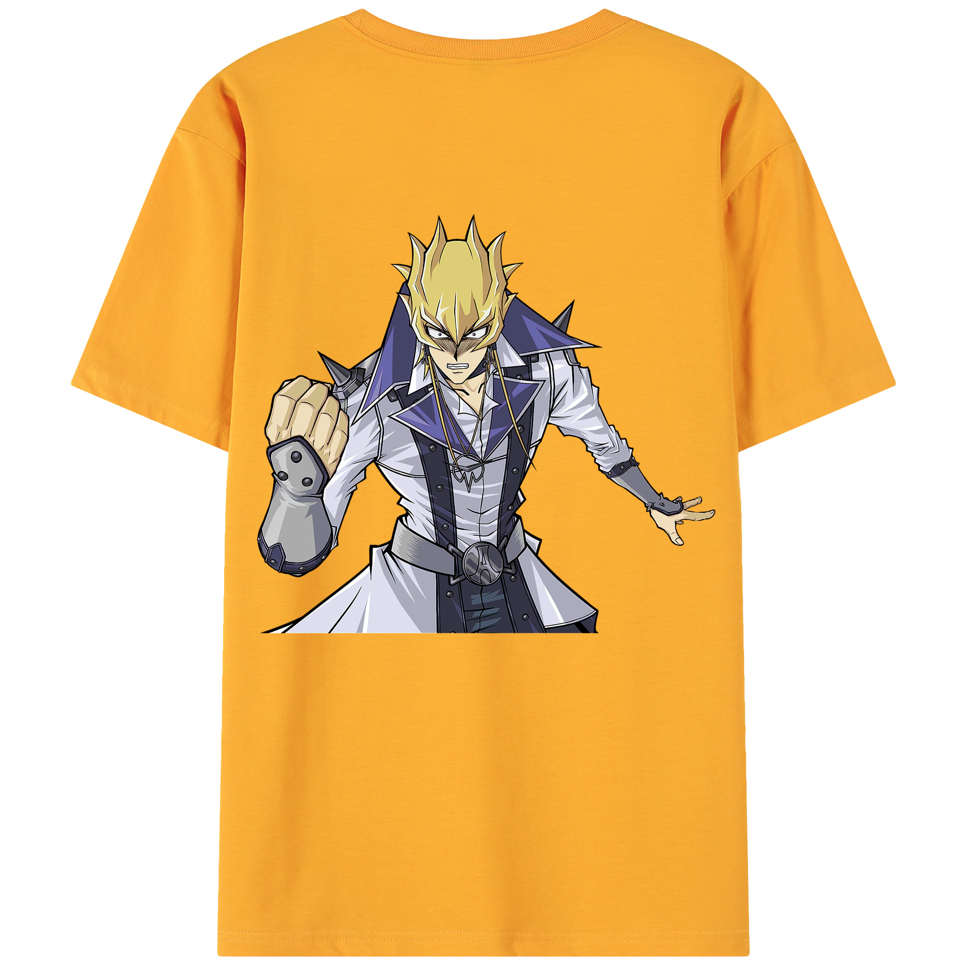 （画像用） 遊☆戯☆王 Yu-Gi-Oh! 綿100％ メンズ半袖Tシャツ（バックプリント） 通気性