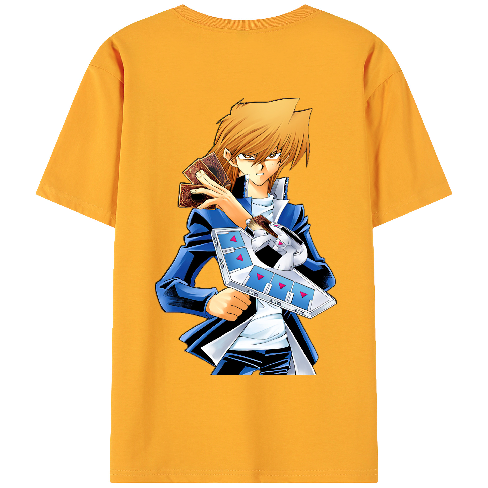 （画像用） 遊☆戯☆王 Yu-Gi-Oh! 綿100％ メンズ半袖Tシャツ（バックプリント） 通気性