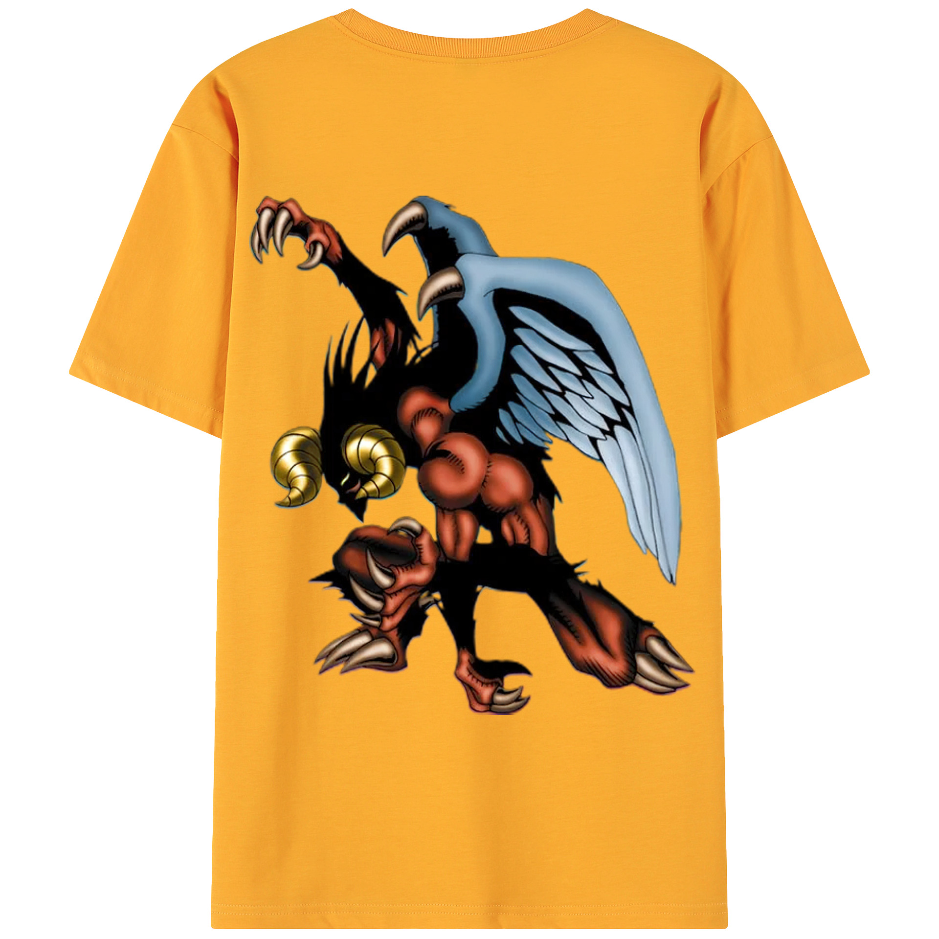 （画像用） 遊☆戯☆王 Yu-Gi-Oh! 綿100％ メンズ半袖Tシャツ（バックプリント） 通気性