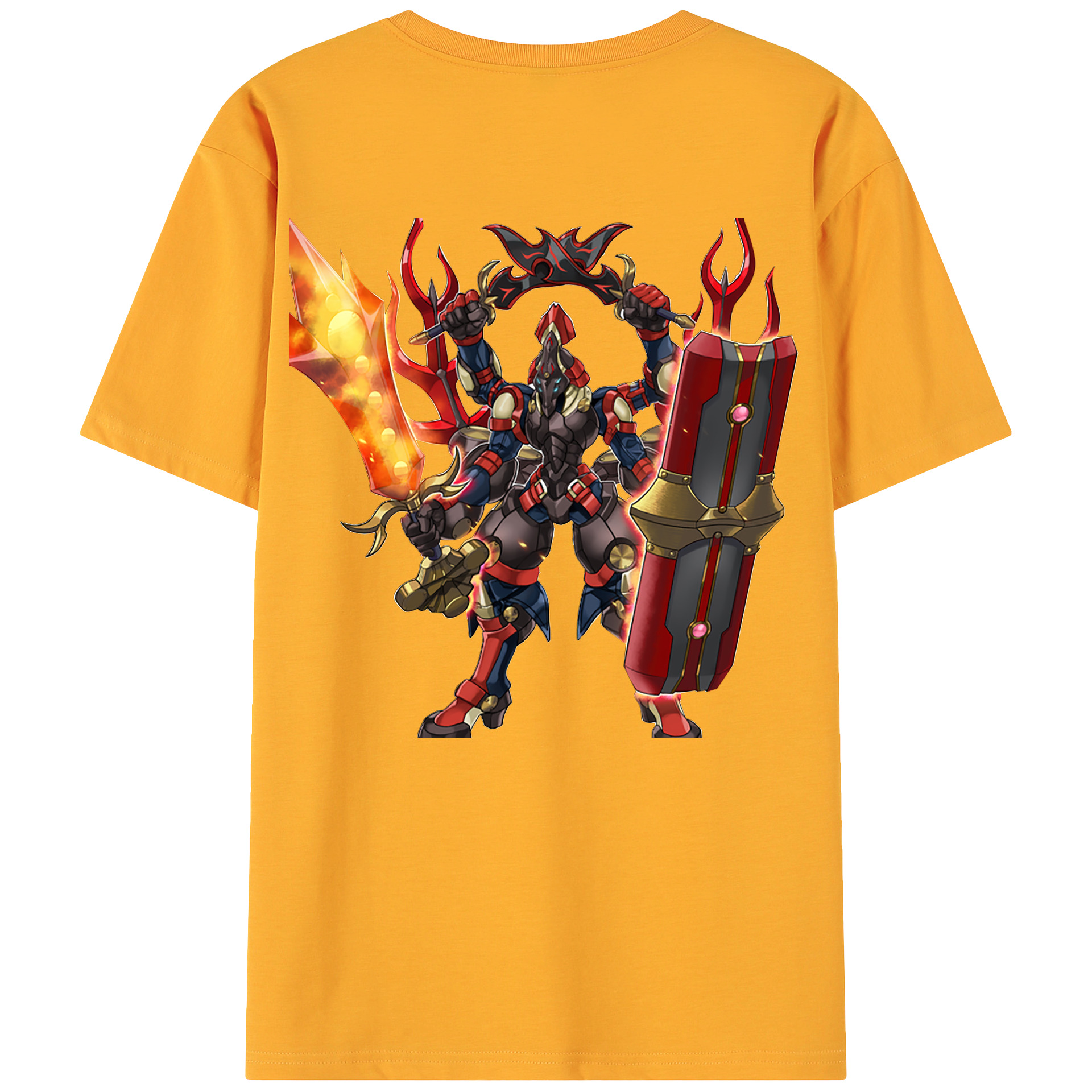 （画像用） 遊☆戯☆王 Yu-Gi-Oh! 綿100％ メンズ半袖Tシャツ（バックプリント） 通気性