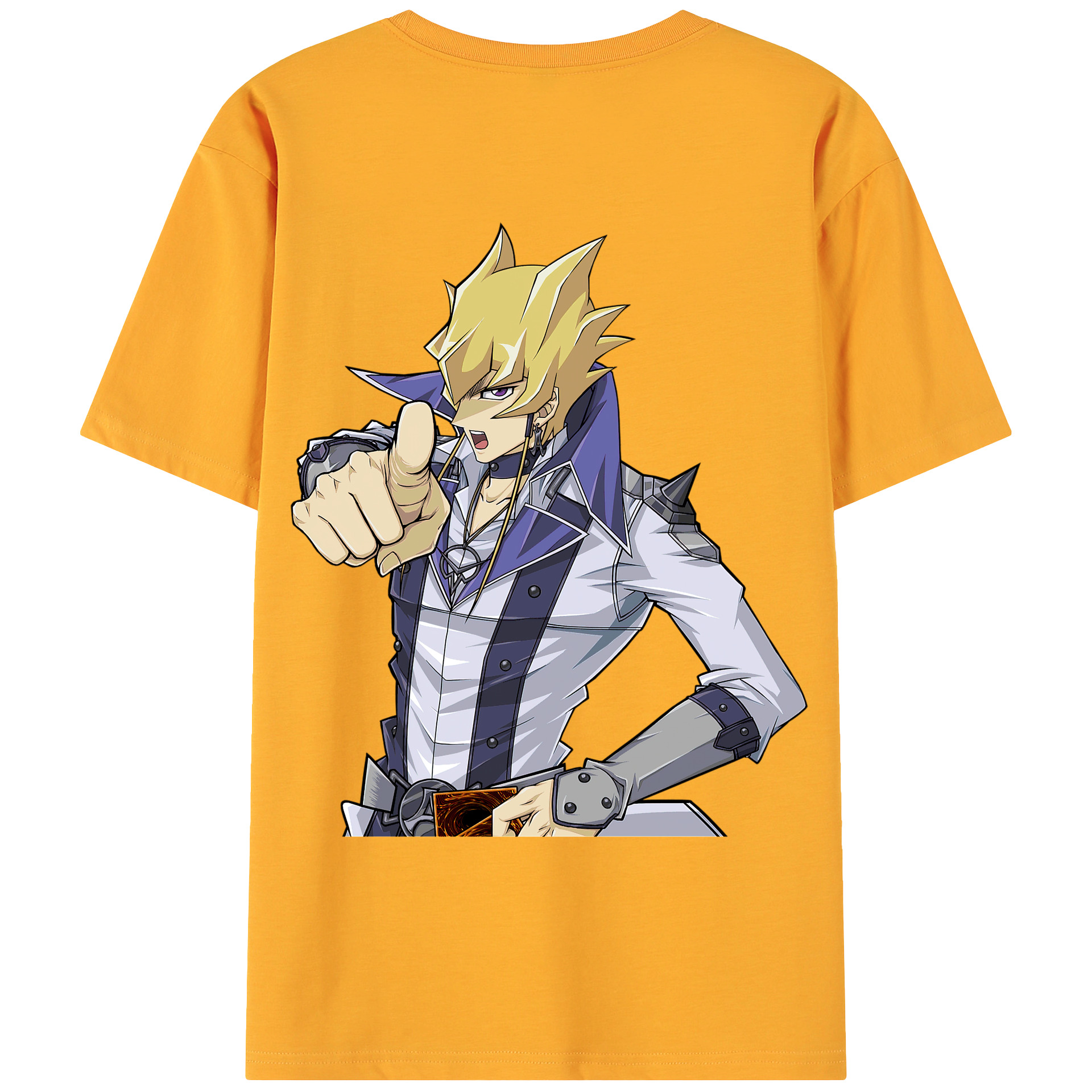 （画像用） 遊☆戯☆王 Yu-Gi-Oh! 綿100％ メンズ半袖Tシャツ（バックプリント） 通気性
