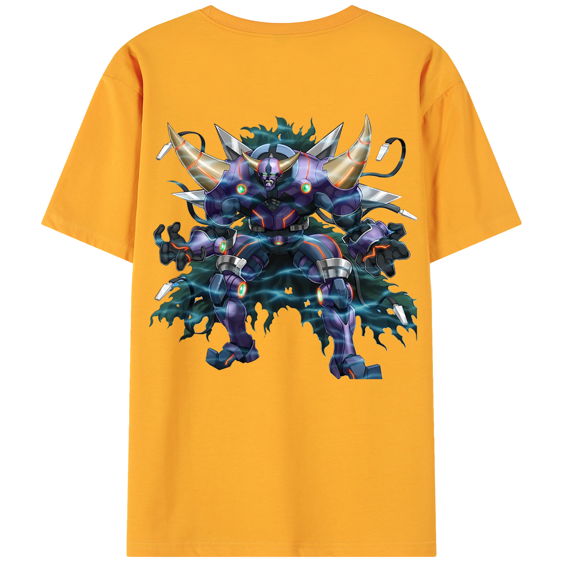 （画像用） 遊☆戯☆王 Yu-Gi-Oh! 綿100％ メンズ半袖Tシャツ（バックプリント） 通気性