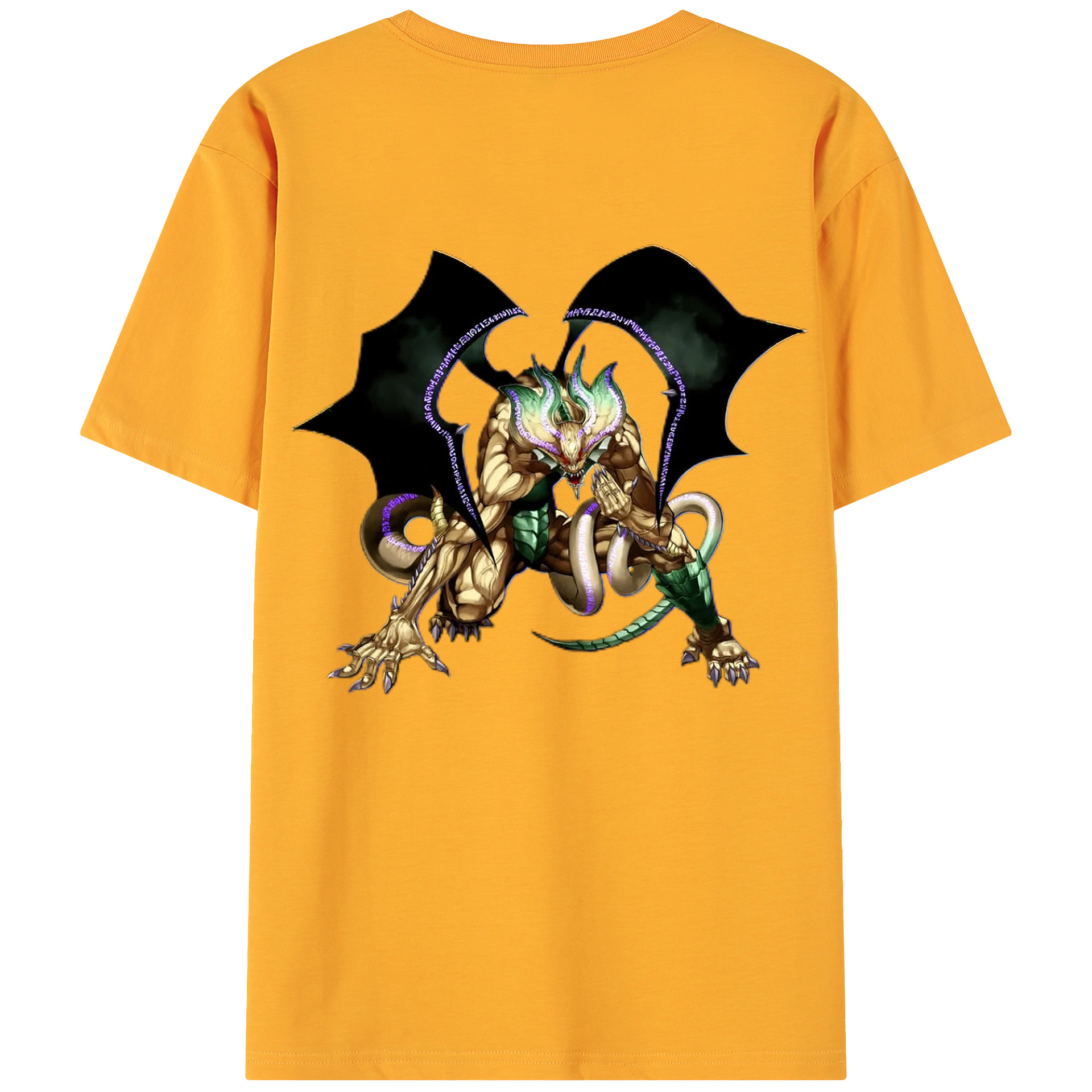 （画像用） 遊☆戯☆王 Yu-Gi-Oh! 綿100％ メンズ半袖Tシャツ（バックプリント） 通気性