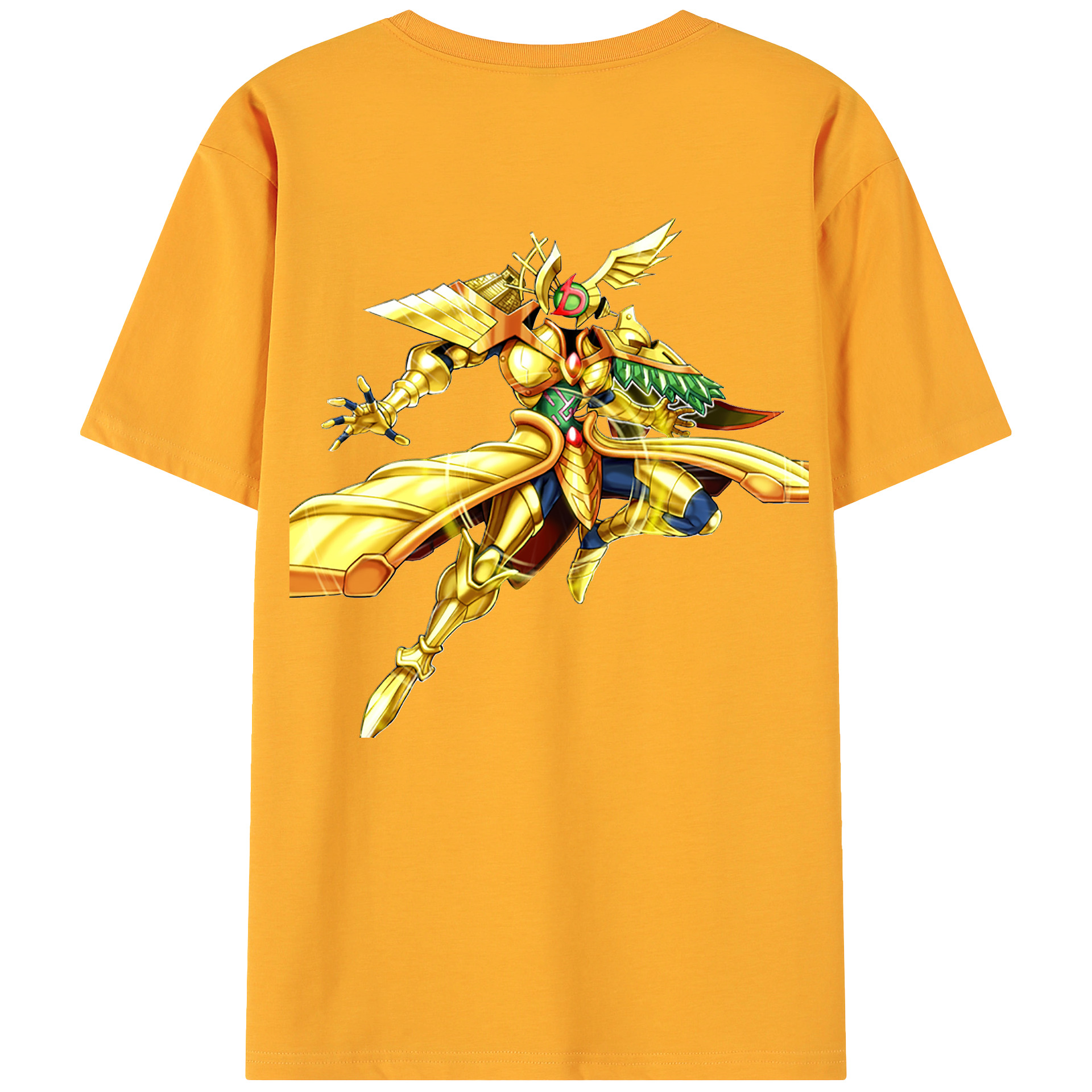 （画像用） 遊☆戯☆王 Yu-Gi-Oh! 綿100％ メンズ半袖Tシャツ（バックプリント） 通気性