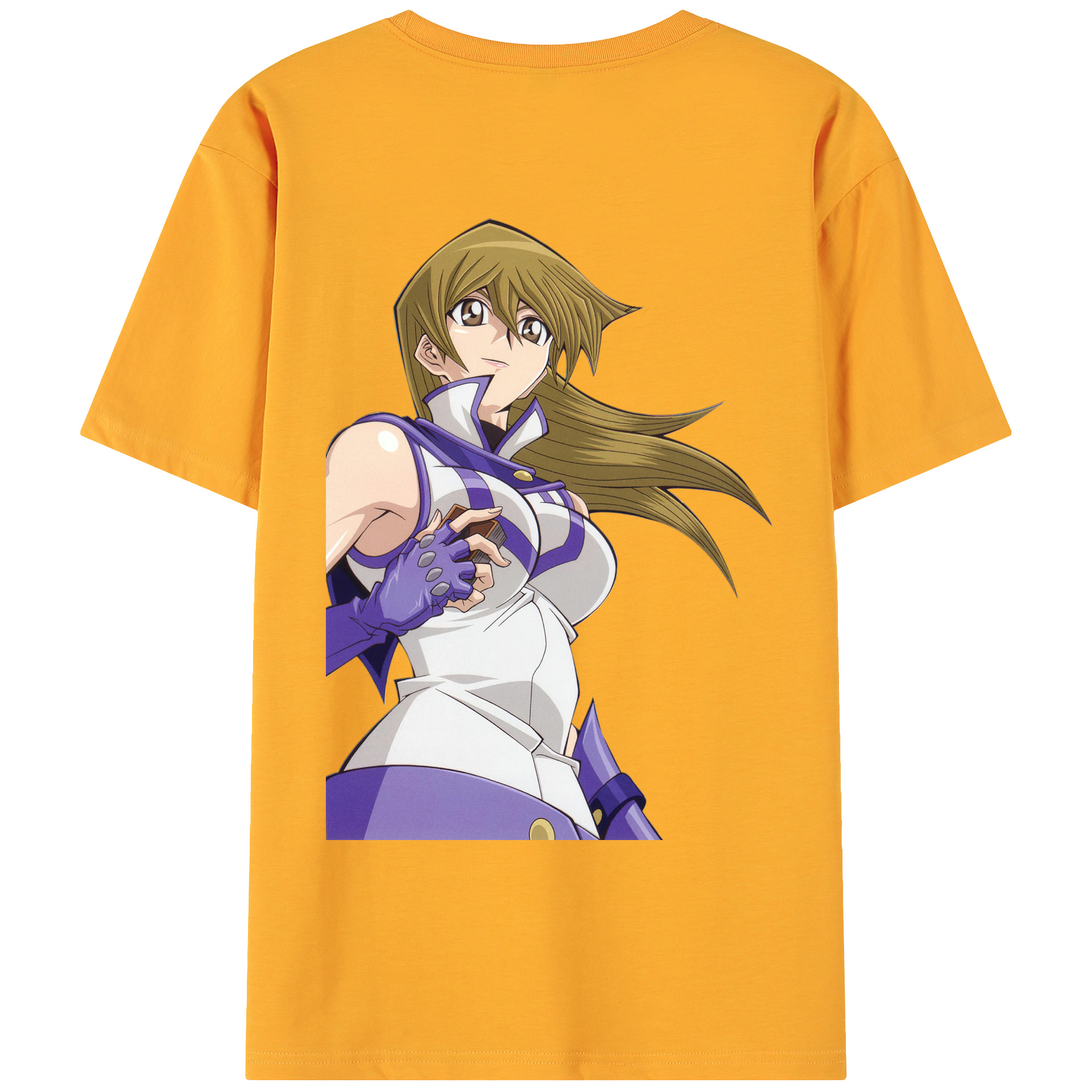 （画像用） 遊☆戯☆王 Yu-Gi-Oh! 綿100％ メンズ半袖Tシャツ（バックプリント） 通気性