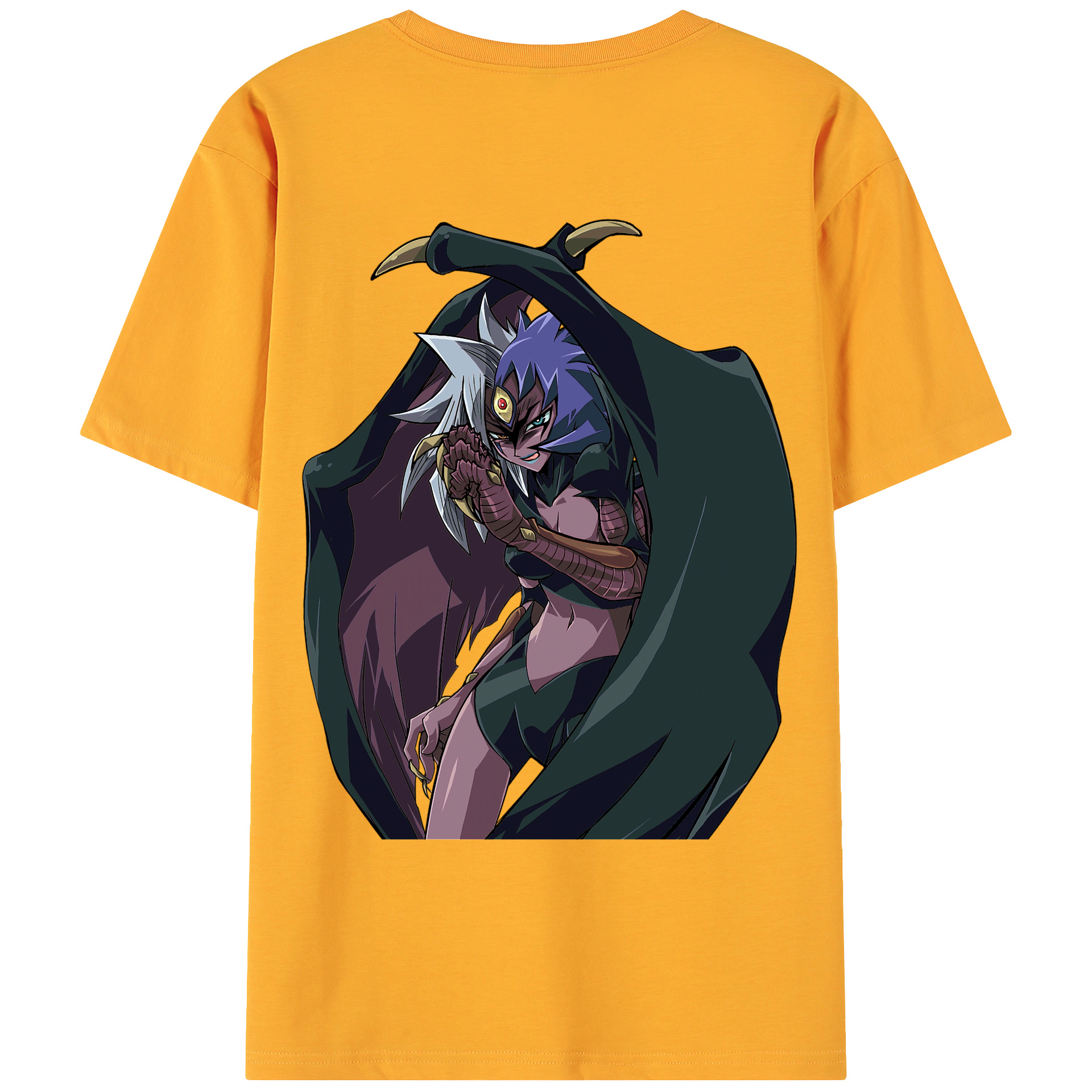 （画像用） 遊☆戯☆王 Yu-Gi-Oh! 綿100％ メンズ半袖Tシャツ（バックプリント） 通気性