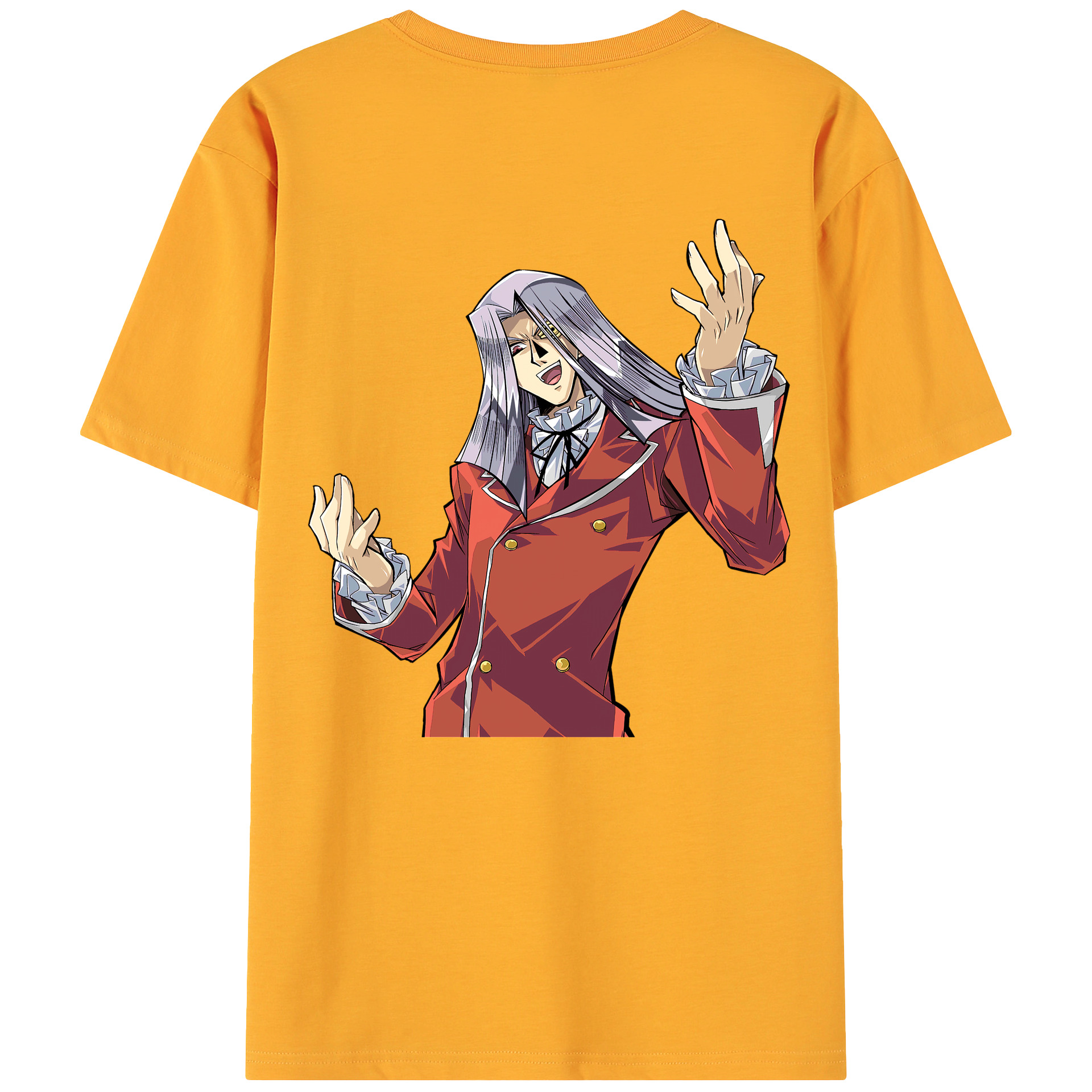（画像用） 遊☆戯☆王 Yu-Gi-Oh! 綿100％ メンズ半袖Tシャツ（バックプリント） 通気性