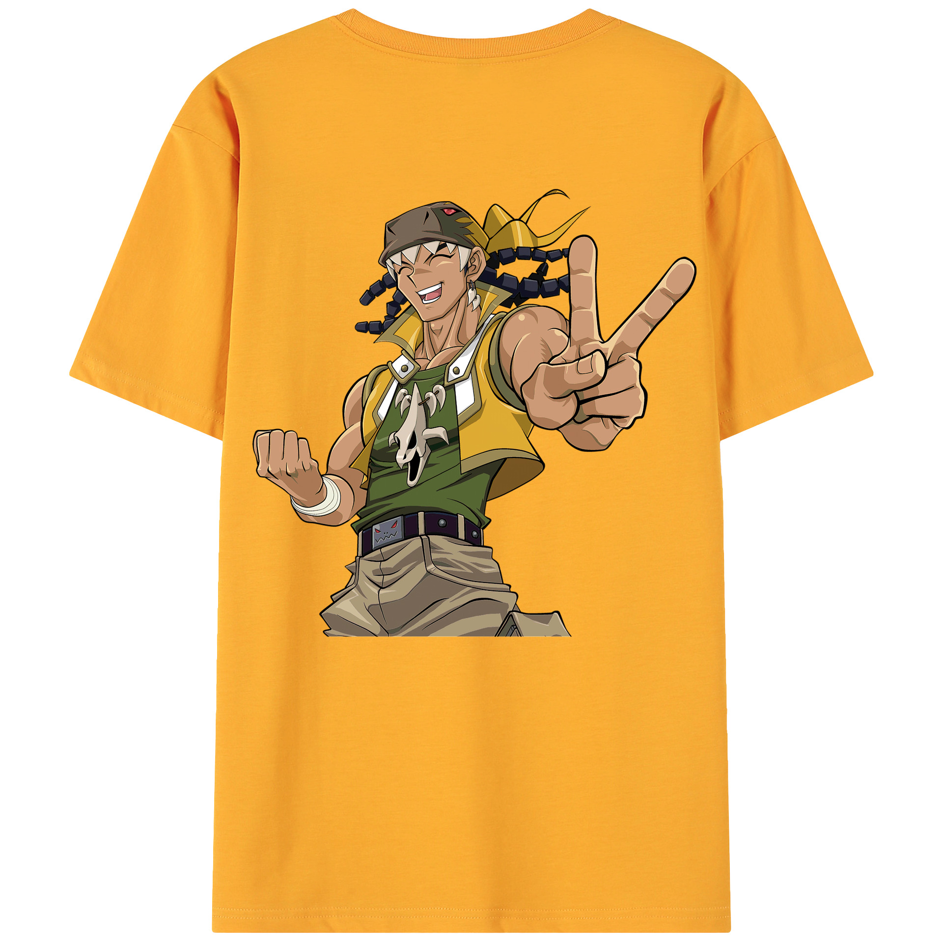 （画像用） 遊☆戯☆王 Yu-Gi-Oh! 綿100％ メンズ半袖Tシャツ（バックプリント） 通気性
