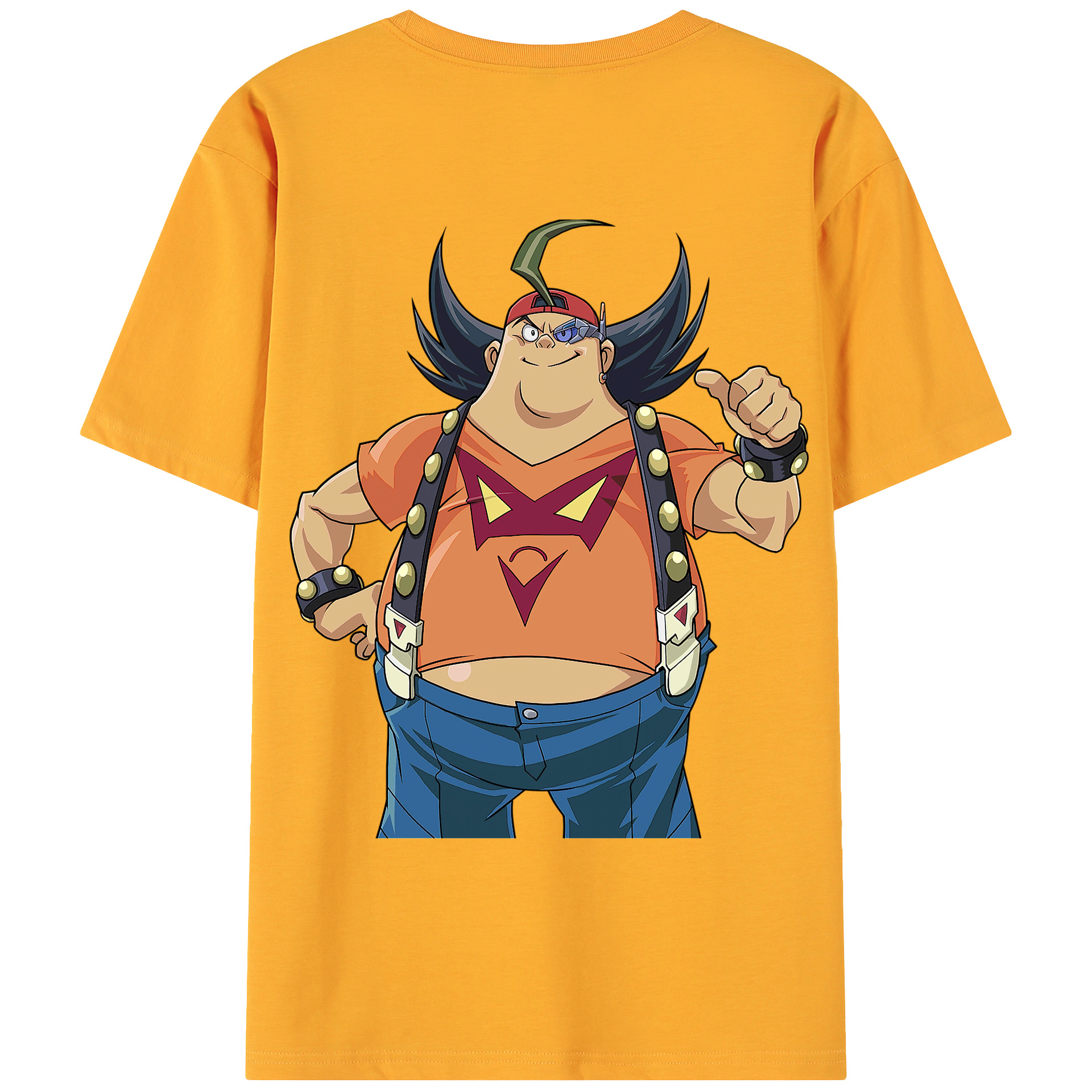（画像用） 遊☆戯☆王 Yu-Gi-Oh! 綿100％ メンズ半袖Tシャツ（バックプリント） 通気性