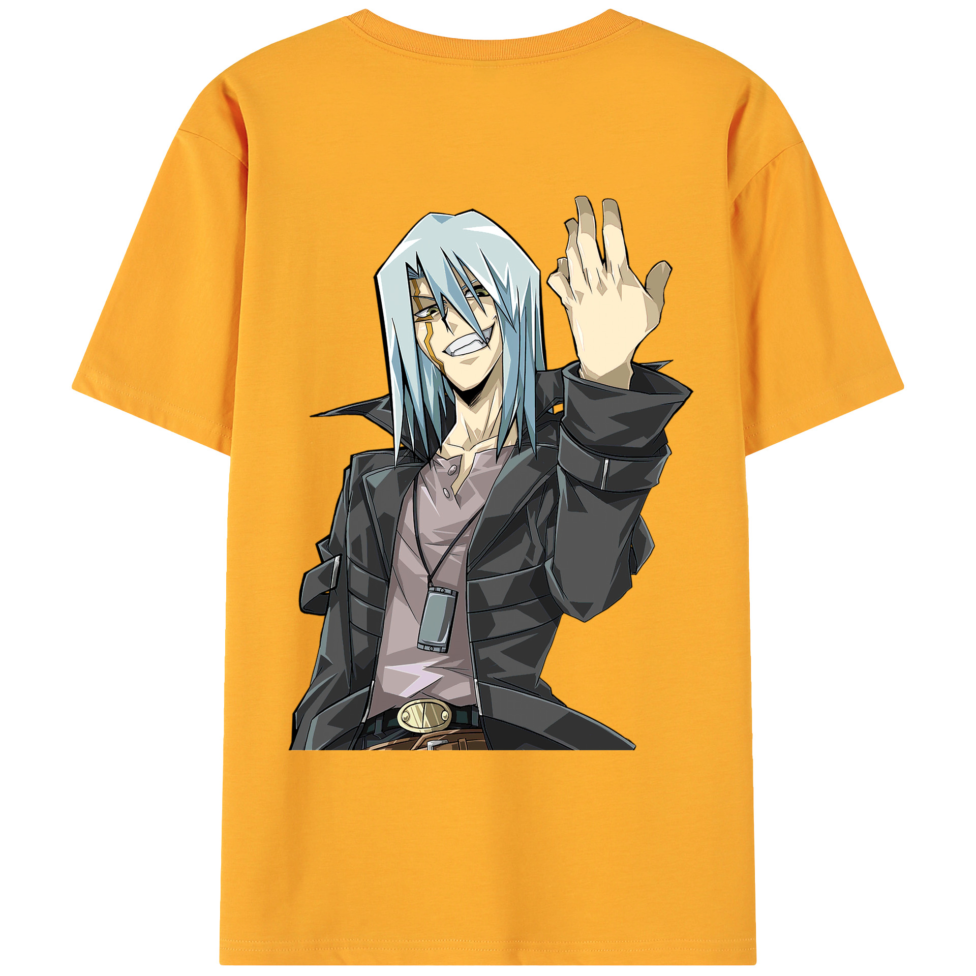 （画像用） 遊☆戯☆王 Yu-Gi-Oh! 綿100％ メンズ半袖Tシャツ（バックプリント） 通気性