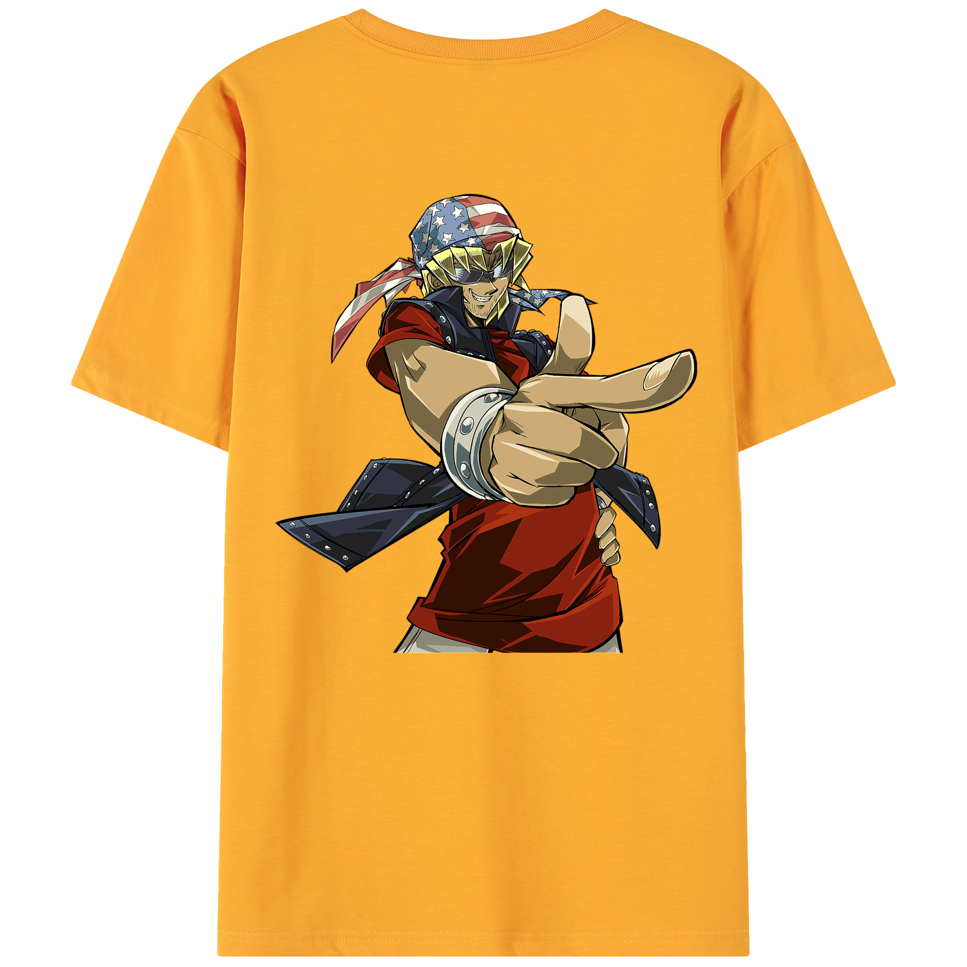 （画像用） 遊☆戯☆王 Yu-Gi-Oh! 綿100％ メンズ半袖Tシャツ（バックプリント） 通気性