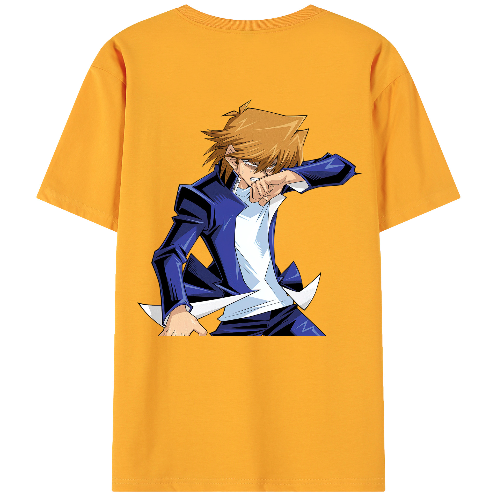 （画像用） 遊☆戯☆王 Yu-Gi-Oh! 綿100％ メンズ半袖Tシャツ（バックプリント） 通気性