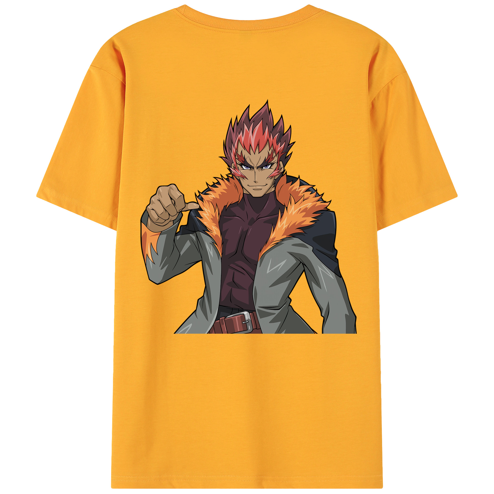 （画像用） 遊☆戯☆王 Yu-Gi-Oh! 綿100％ メンズ半袖Tシャツ（バックプリント） 通気性
