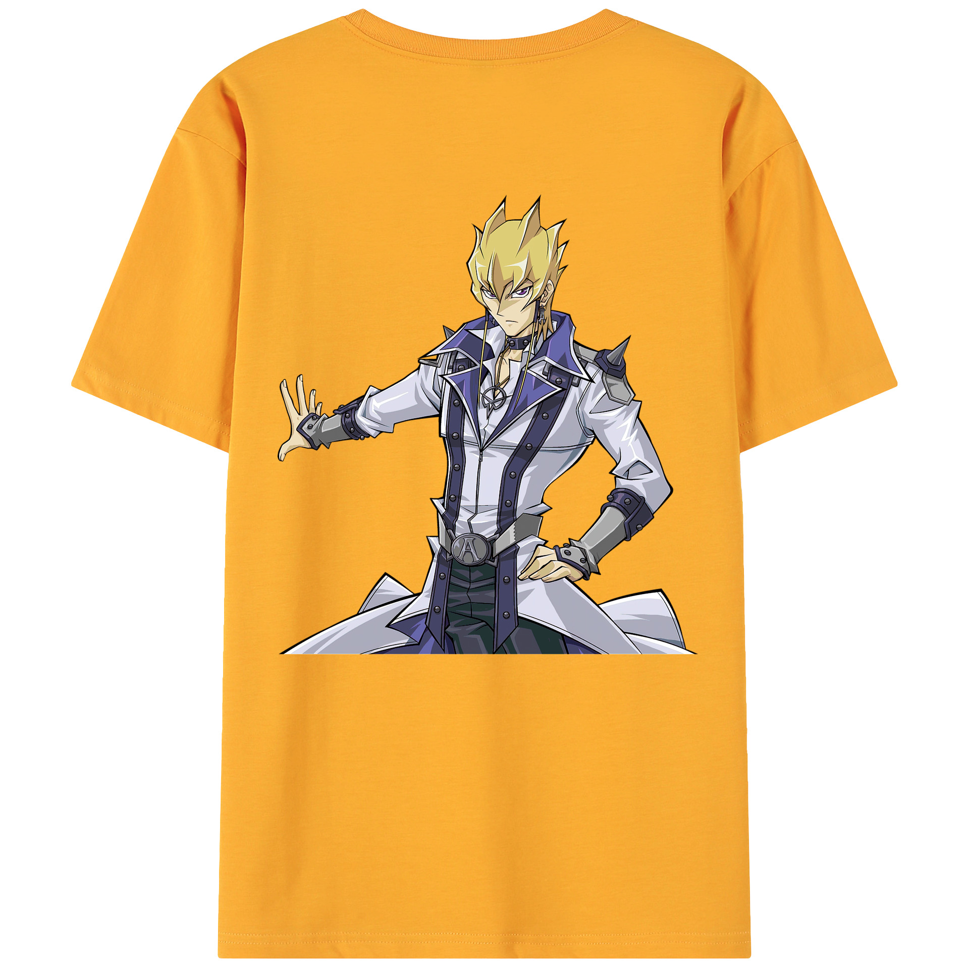 （画像用） 遊☆戯☆王 Yu-Gi-Oh! 綿100％ メンズ半袖Tシャツ（バックプリント） 通気性