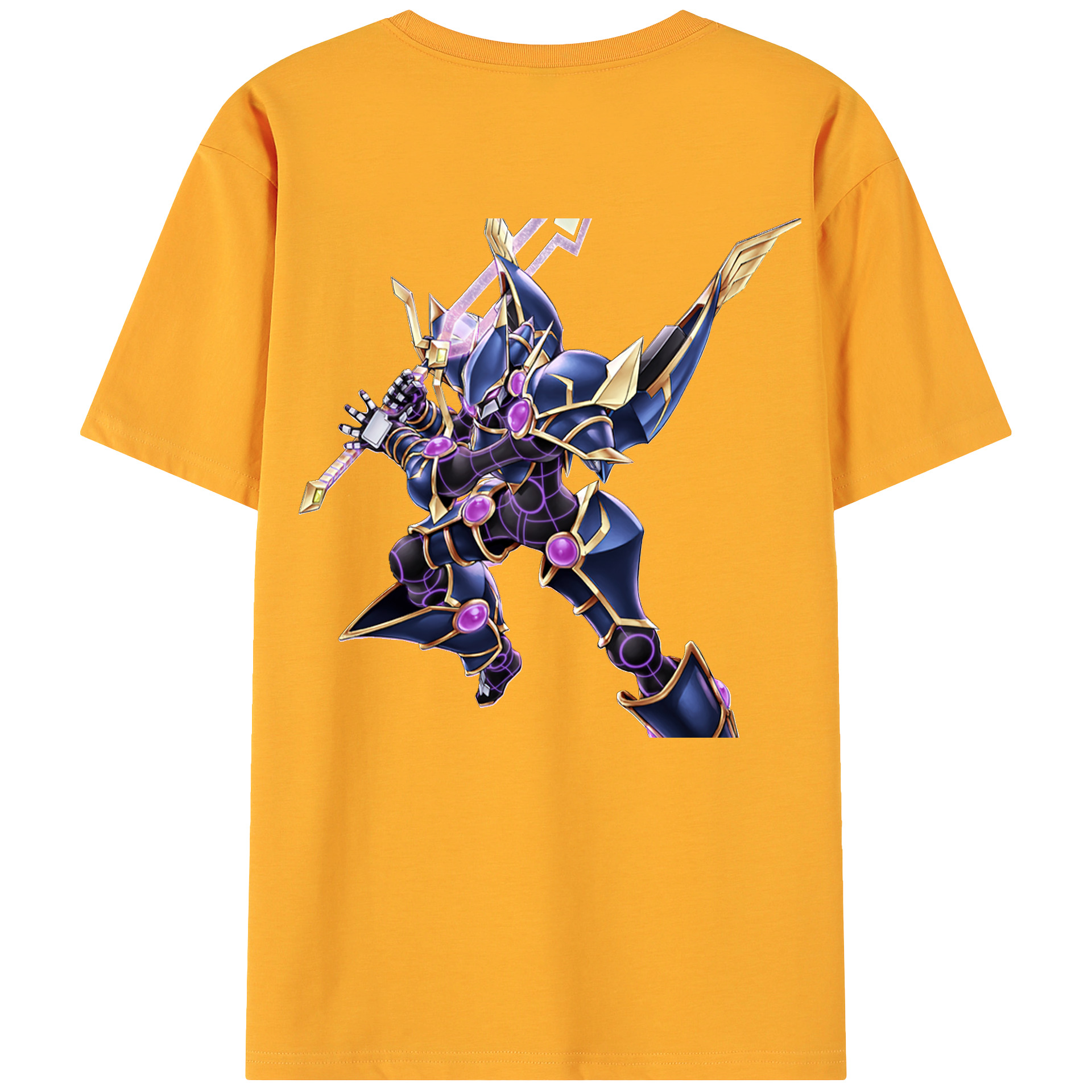（画像用） 遊☆戯☆王 Yu-Gi-Oh! 綿100％ メンズ半袖Tシャツ（バックプリント） 通気性