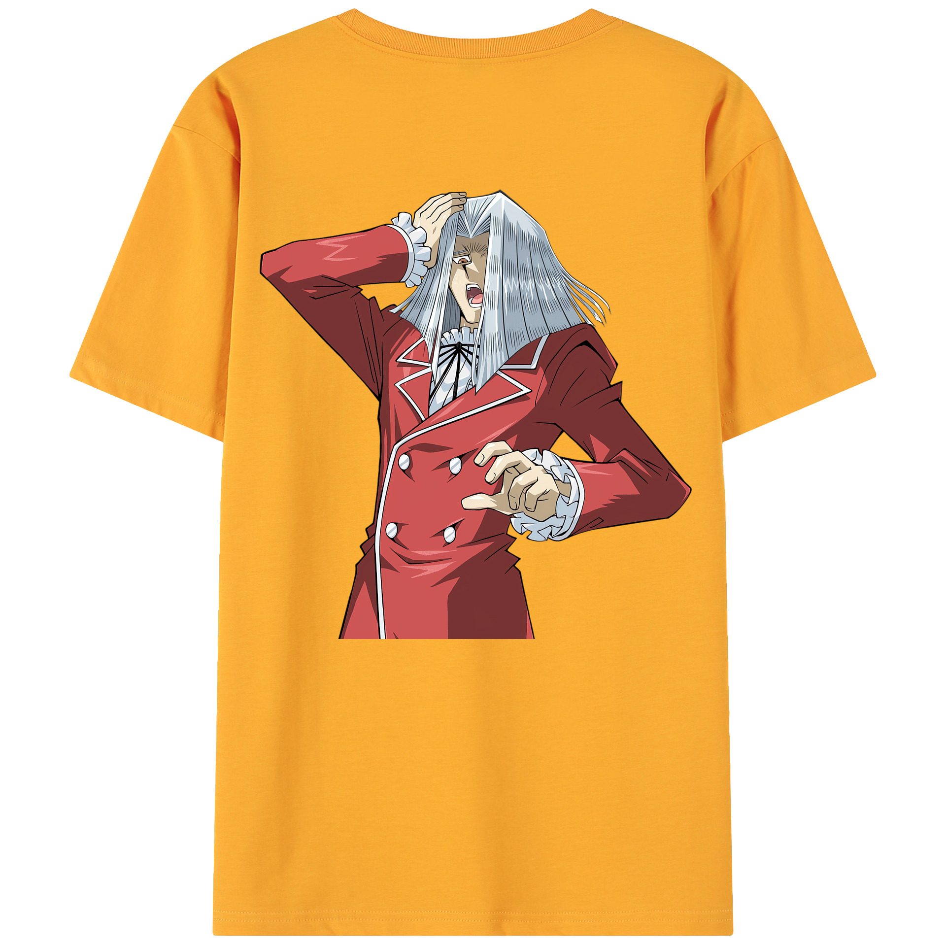 （画像用） 遊☆戯☆王 Yu-Gi-Oh! 綿100％ メンズ半袖Tシャツ（バックプリント） 通気性