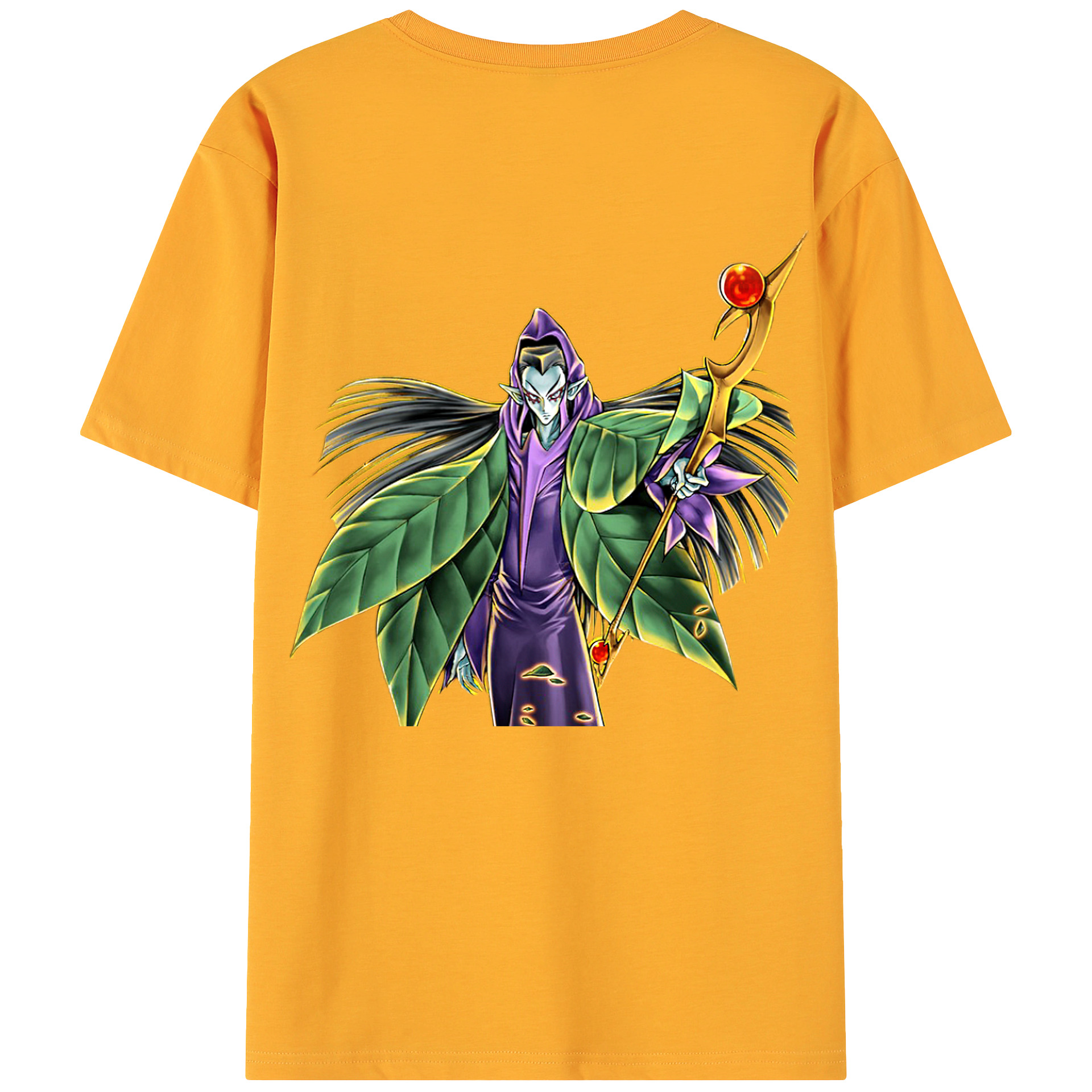 （画像用） 遊☆戯☆王 Yu-Gi-Oh! 綿100％ メンズ半袖Tシャツ（バックプリント） 通気性