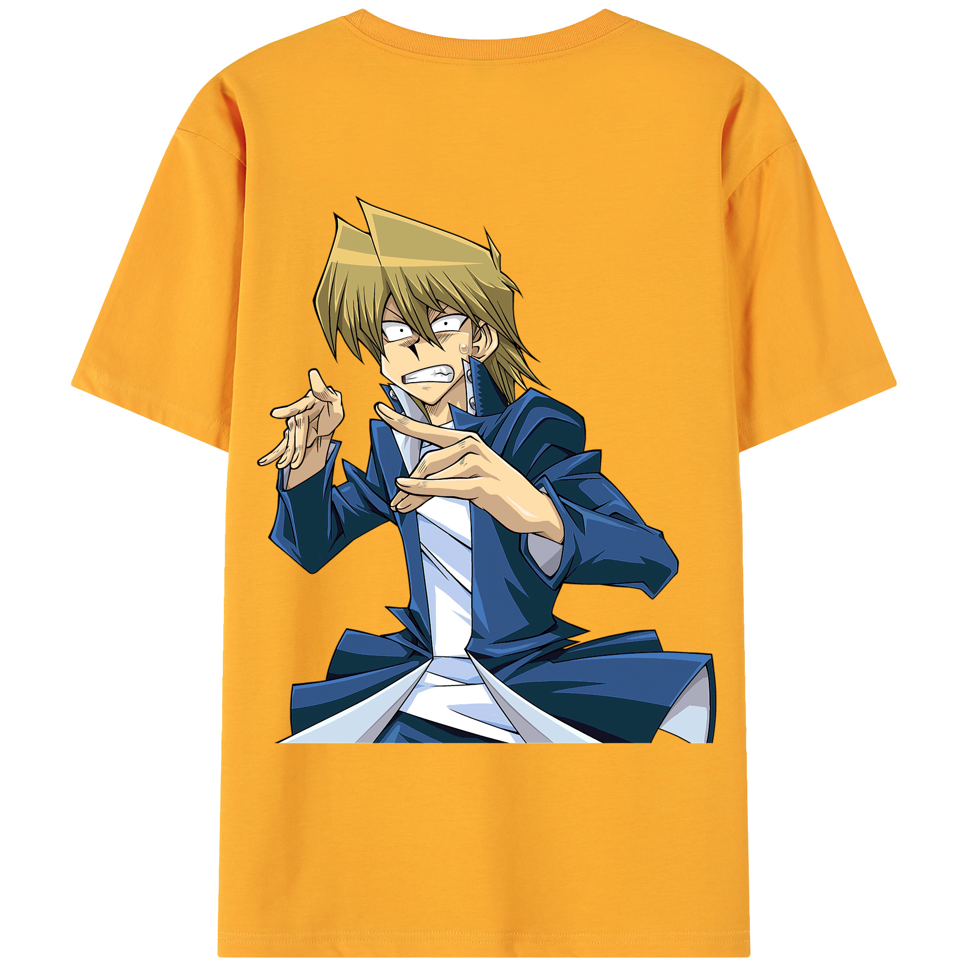 （画像用） 遊☆戯☆王 Yu-Gi-Oh! 綿100％ メンズ半袖Tシャツ（バックプリント） 通気性