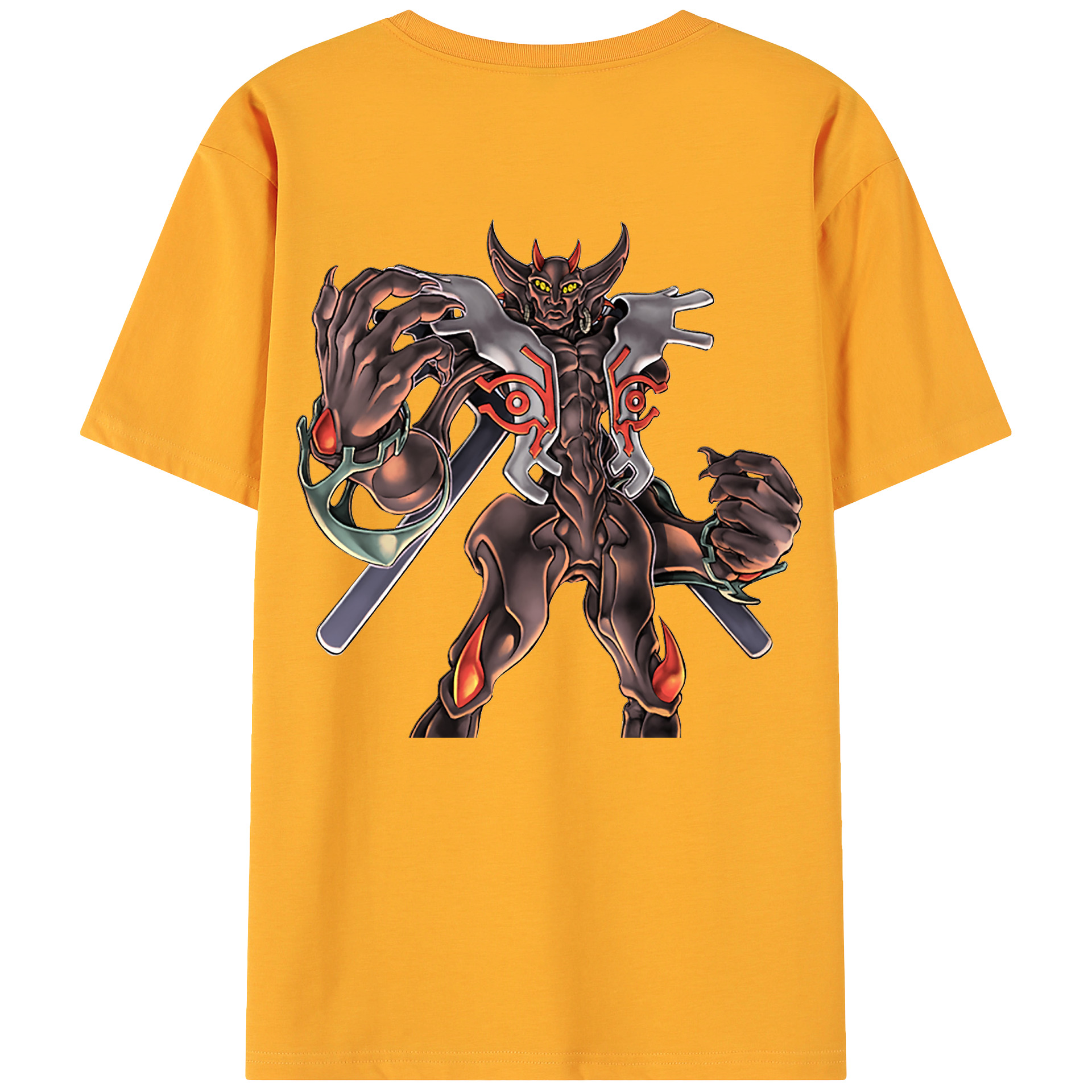 （画像用） 遊☆戯☆王 Yu-Gi-Oh! 綿100％ メンズ半袖Tシャツ（バックプリント） 通気性