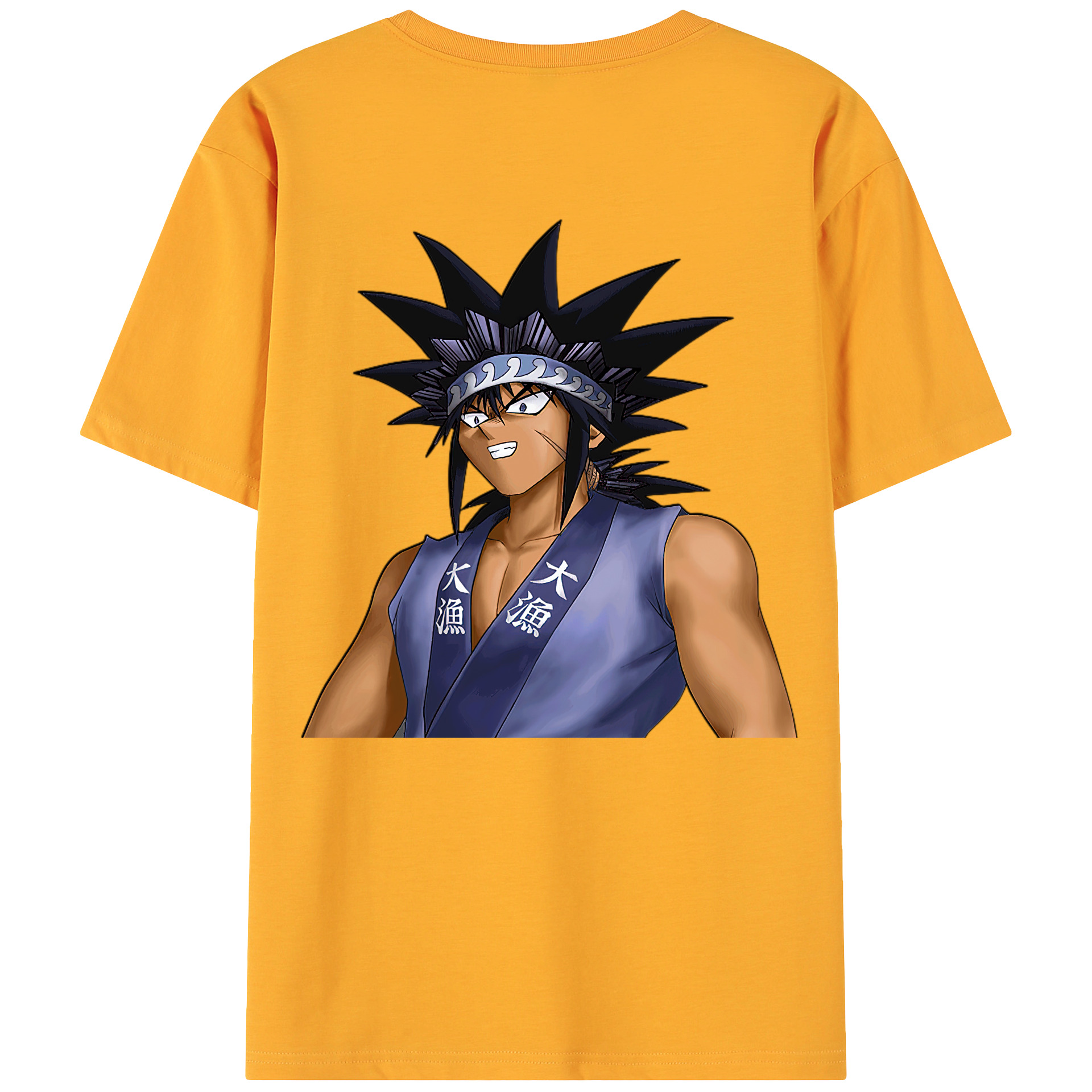 （画像用） 遊☆戯☆王 Yu-Gi-Oh! 綿100％ メンズ半袖Tシャツ（バックプリント） 通気性