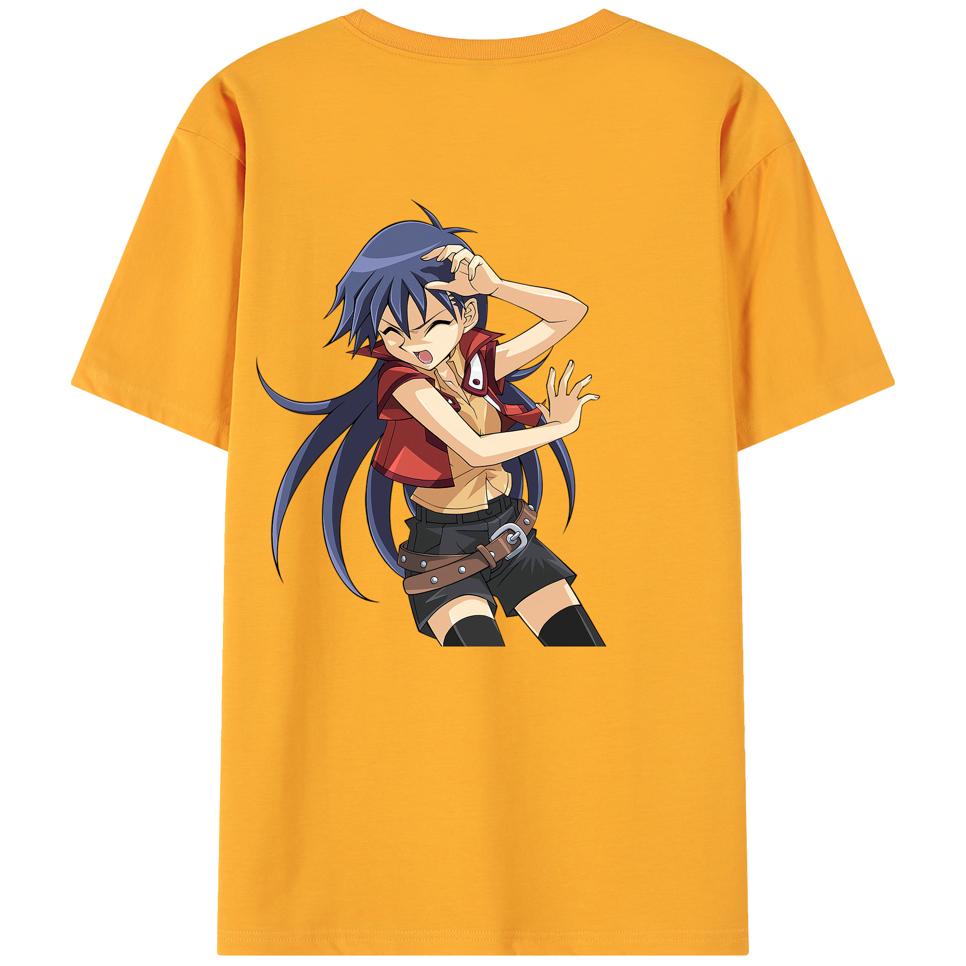 （画像用） 遊☆戯☆王 Yu-Gi-Oh! 綿100％ メンズ半袖Tシャツ（バックプリント） 通気性