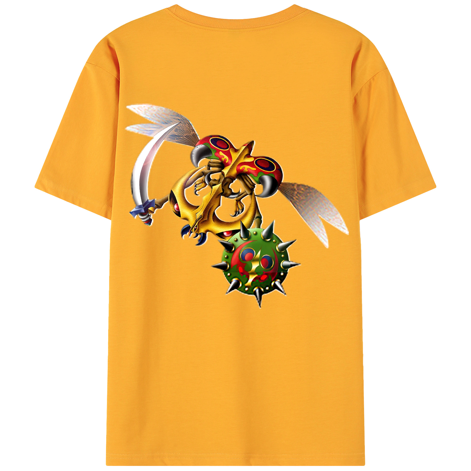 （画像用） 遊☆戯☆王 Yu-Gi-Oh! 綿100％ メンズ半袖Tシャツ（バックプリント） 通気性
