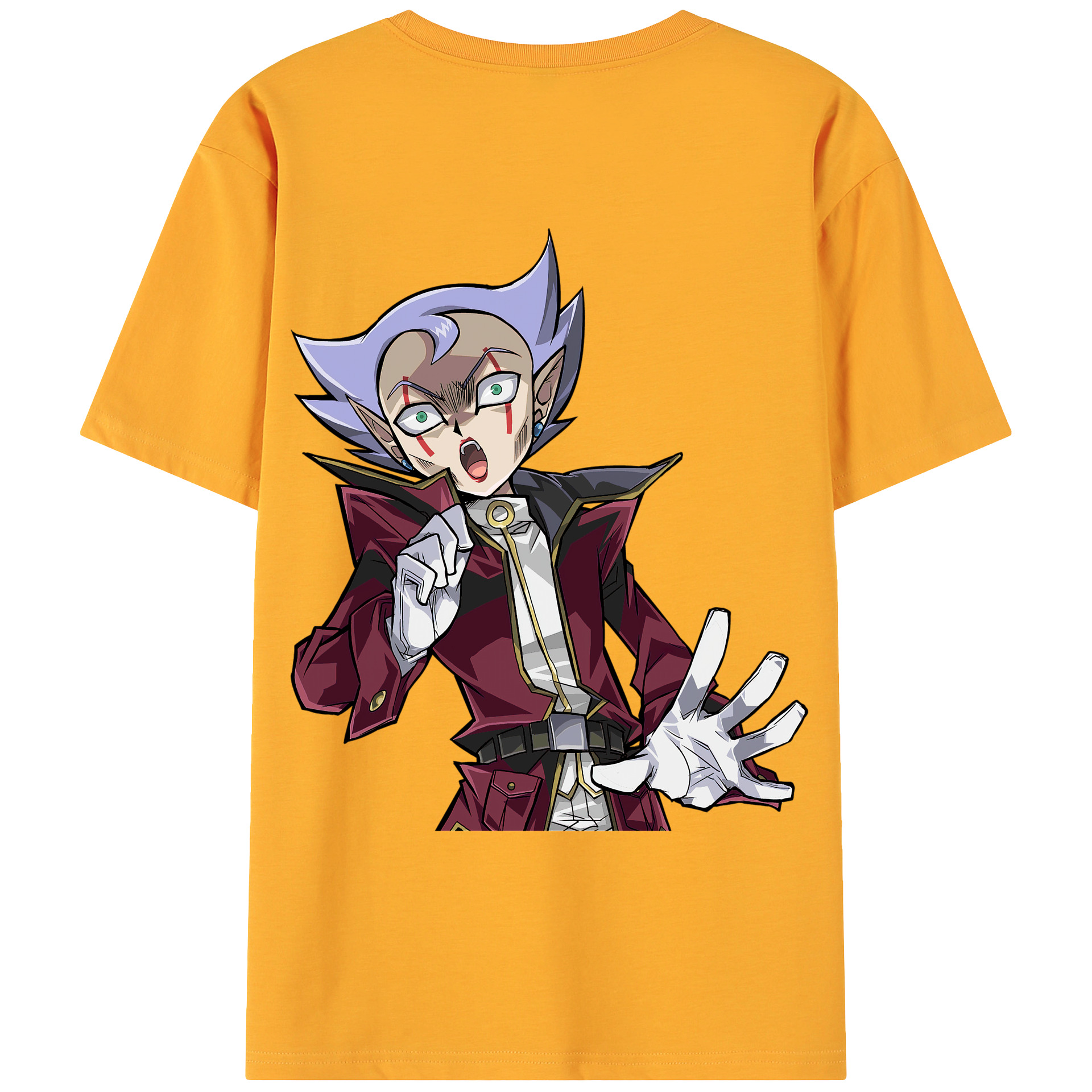（画像用） 遊☆戯☆王 Yu-Gi-Oh! 綿100％ メンズ半袖Tシャツ（バックプリント） 通気性
