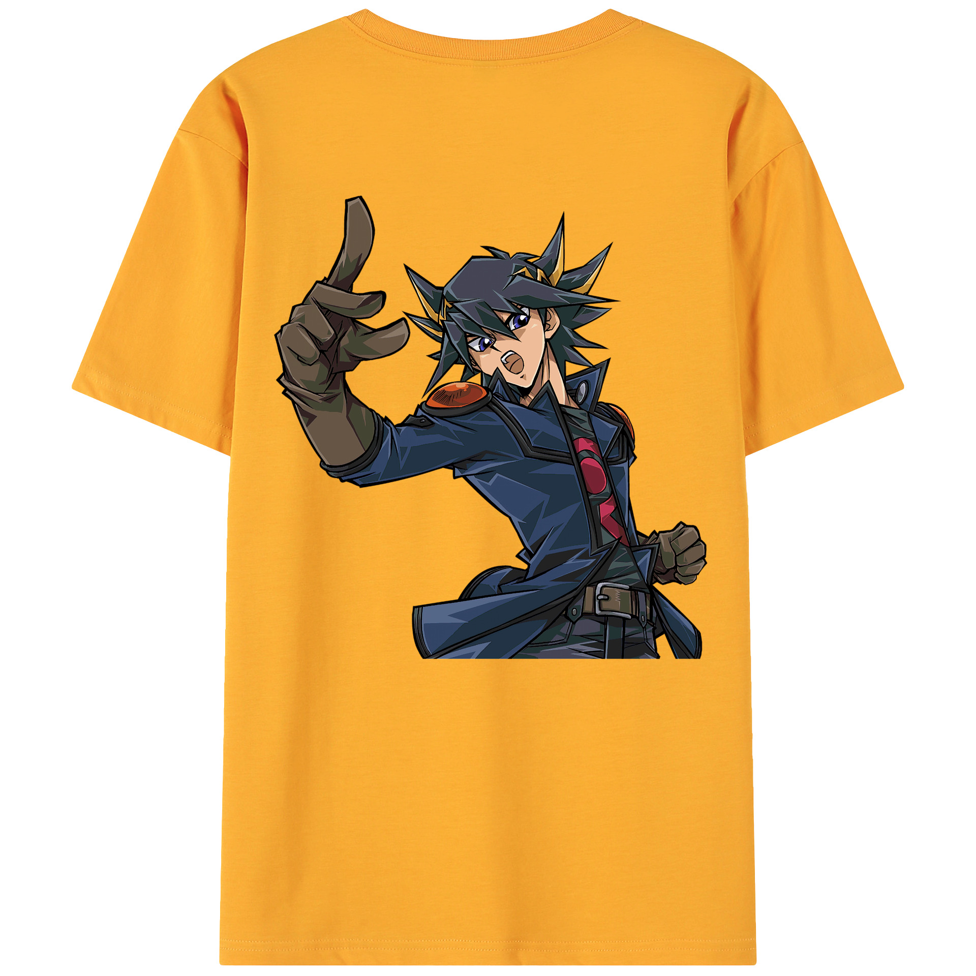 （画像用） 遊☆戯☆王 Yu-Gi-Oh! 綿100％ メンズ半袖Tシャツ（バックプリント） 通気性