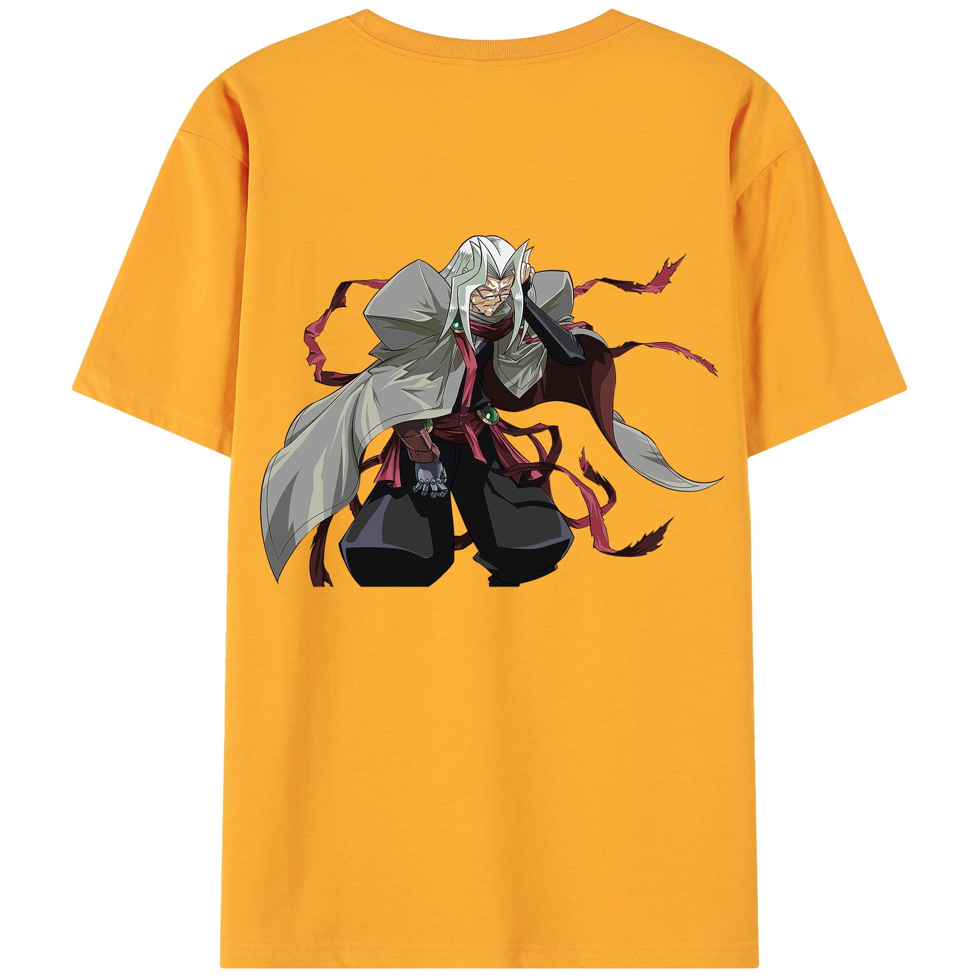 （画像用） 遊☆戯☆王 Yu-Gi-Oh! 綿100％ メンズ半袖Tシャツ（バックプリント） 通気性