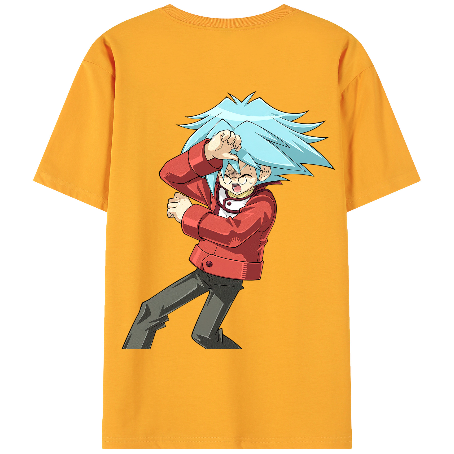 （画像用） 遊☆戯☆王 Yu-Gi-Oh! 綿100％ メンズ半袖Tシャツ（バックプリント） 通気性