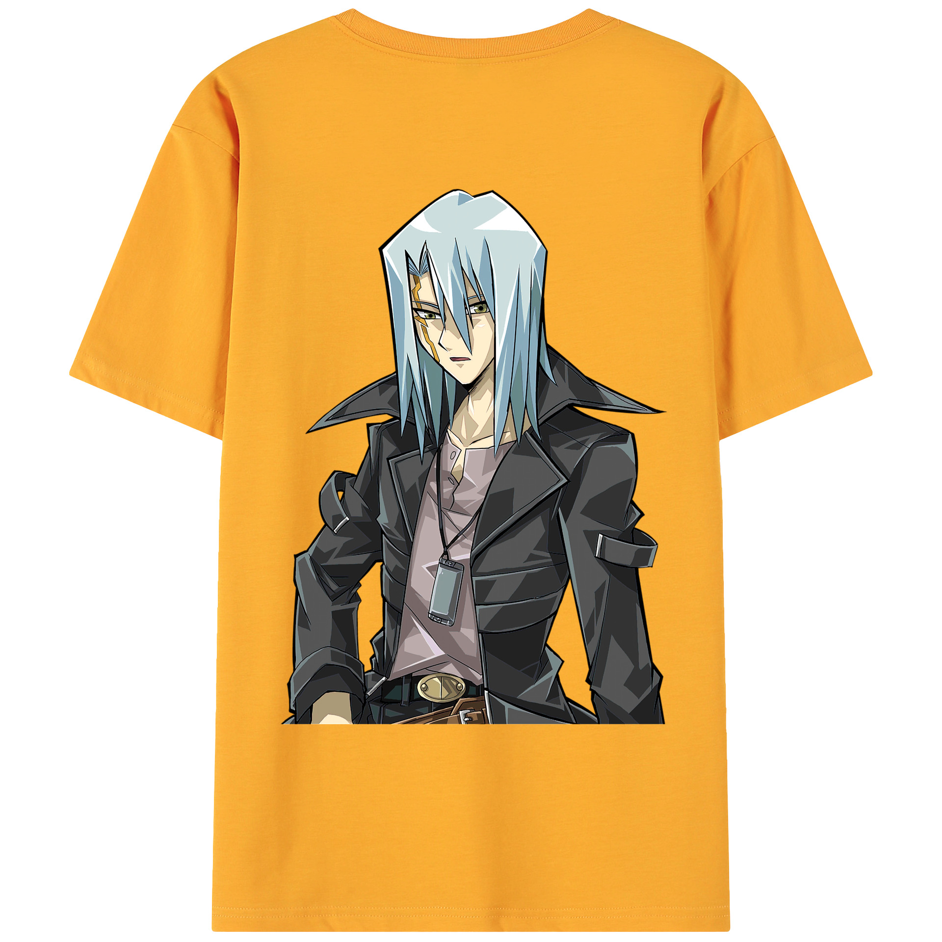 （画像用） 遊☆戯☆王 Yu-Gi-Oh! 綿100％ メンズ半袖Tシャツ（バックプリント） 通気性