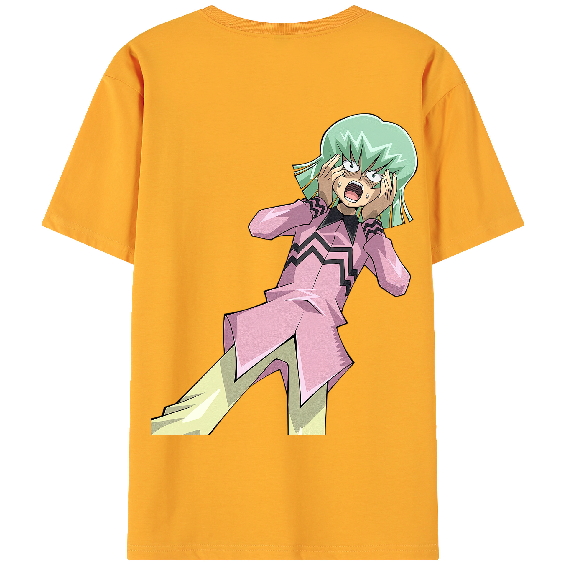 （画像用） 遊☆戯☆王 Yu-Gi-Oh! 綿100％ メンズ半袖Tシャツ（バックプリント） 通気性